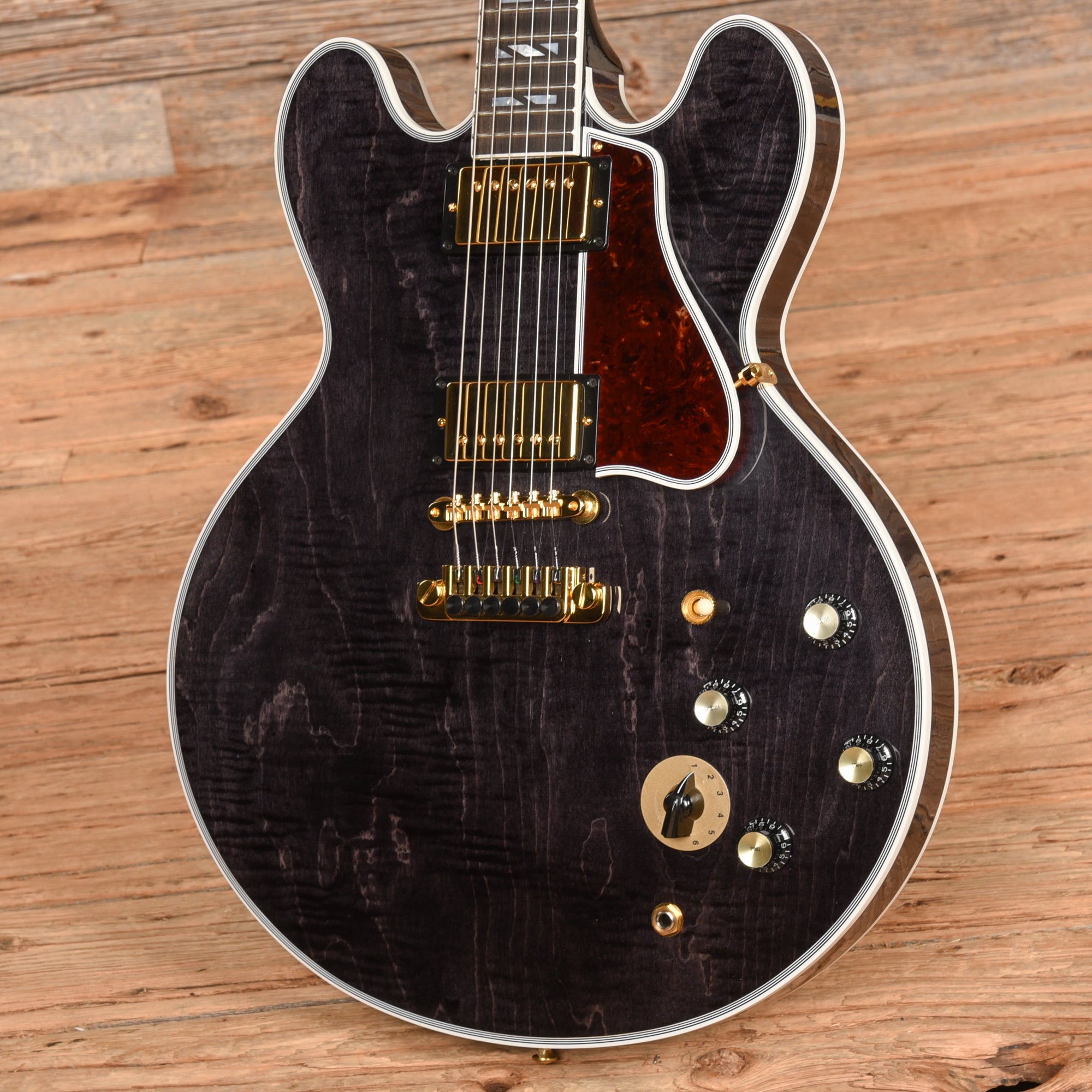 Gibson Custom B.B. King Lucille Legacy Transparent Ebony Electric Guitars / Semi-Hollow
