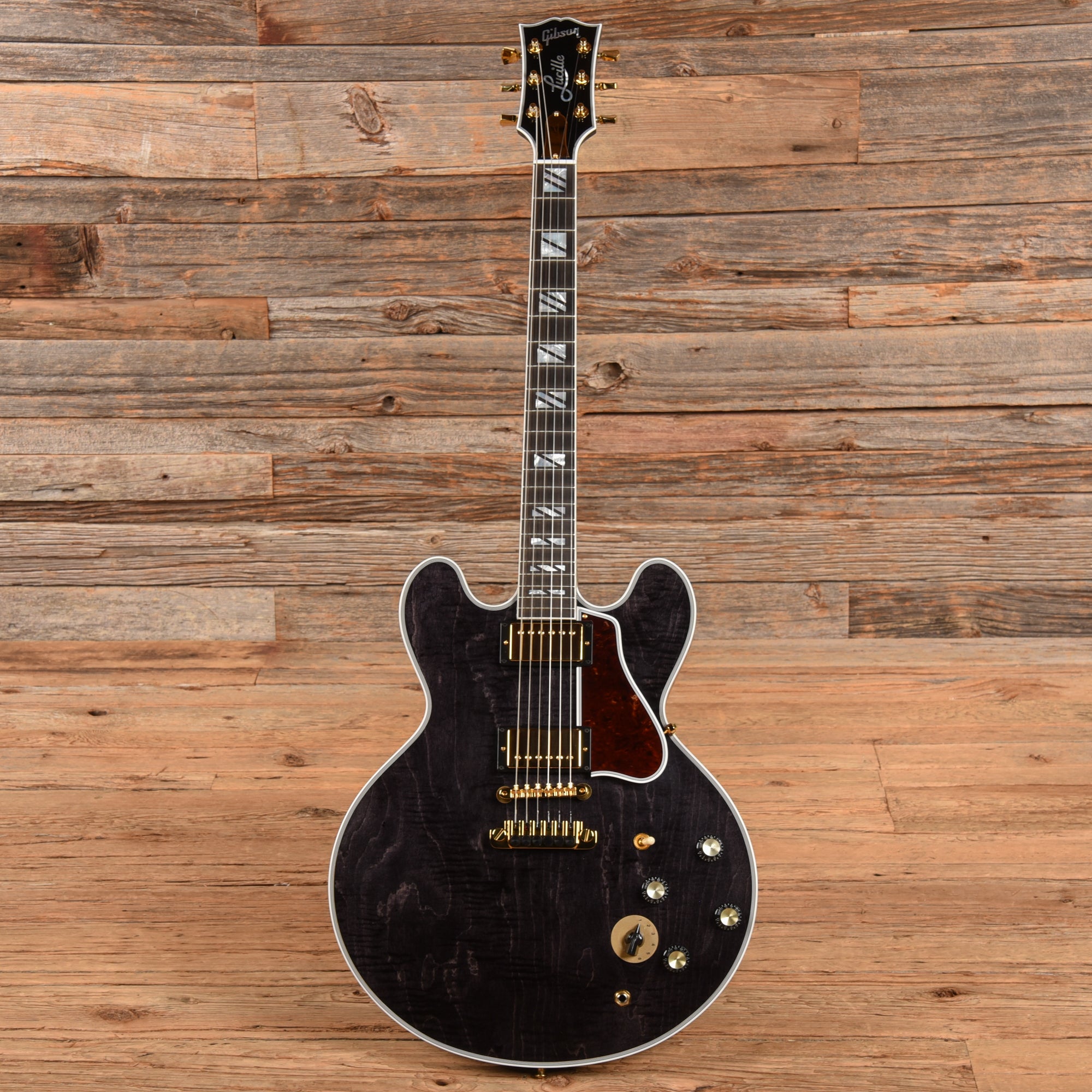Gibson Custom B.B. King Lucille Legacy Transparent Ebony Electric Guitars / Semi-Hollow