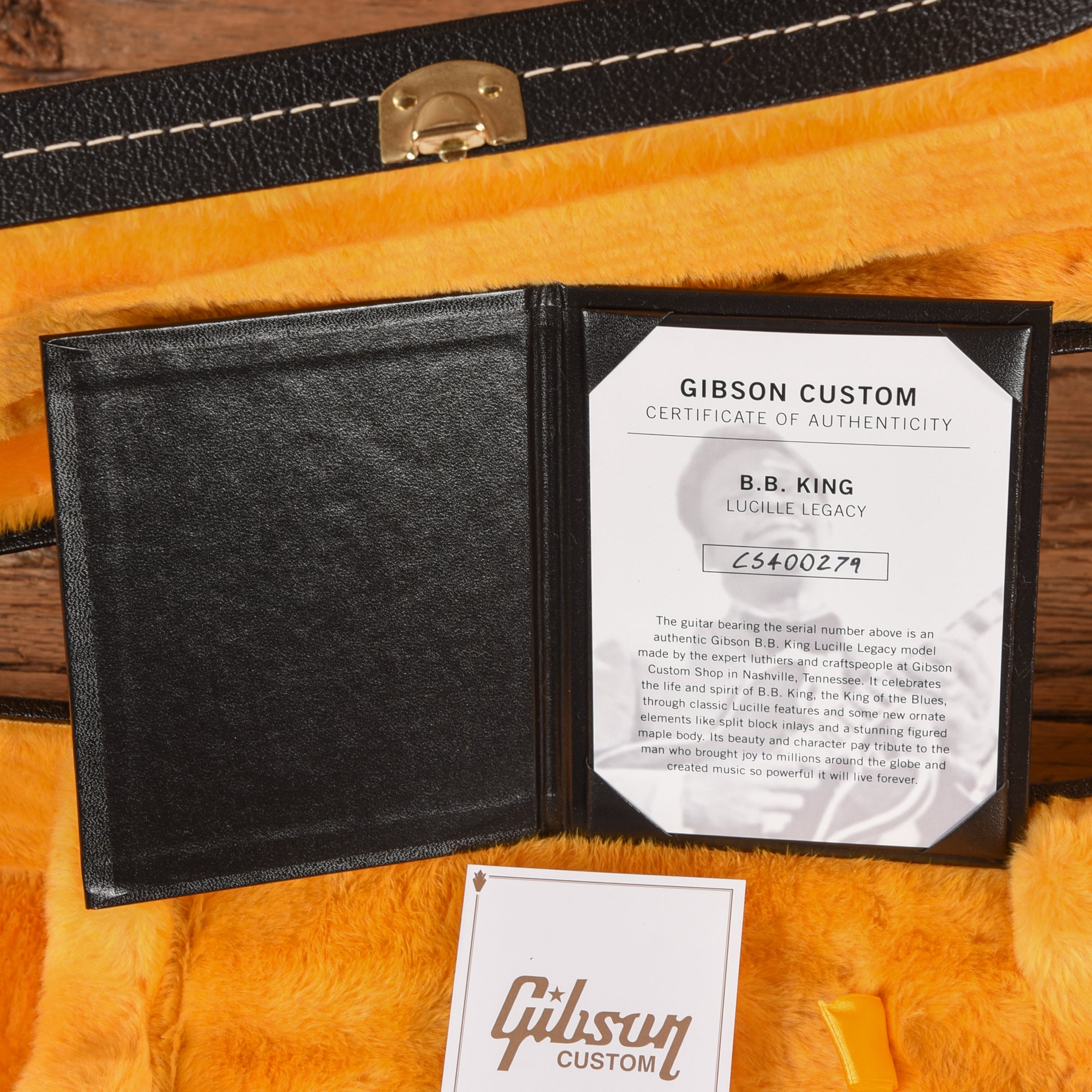 Gibson Custom B.B. King Lucille Legacy Transparent Ebony Electric Guitars / Semi-Hollow