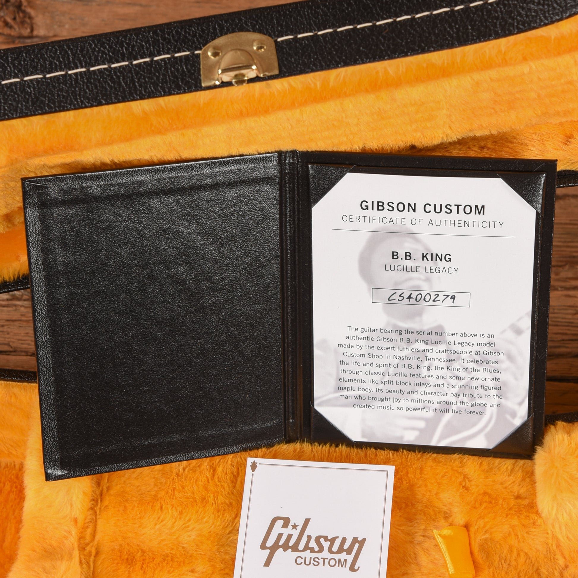 Gibson Custom B.B. King Lucille Legacy Transparent Ebony Electric Guitars / Semi-Hollow
