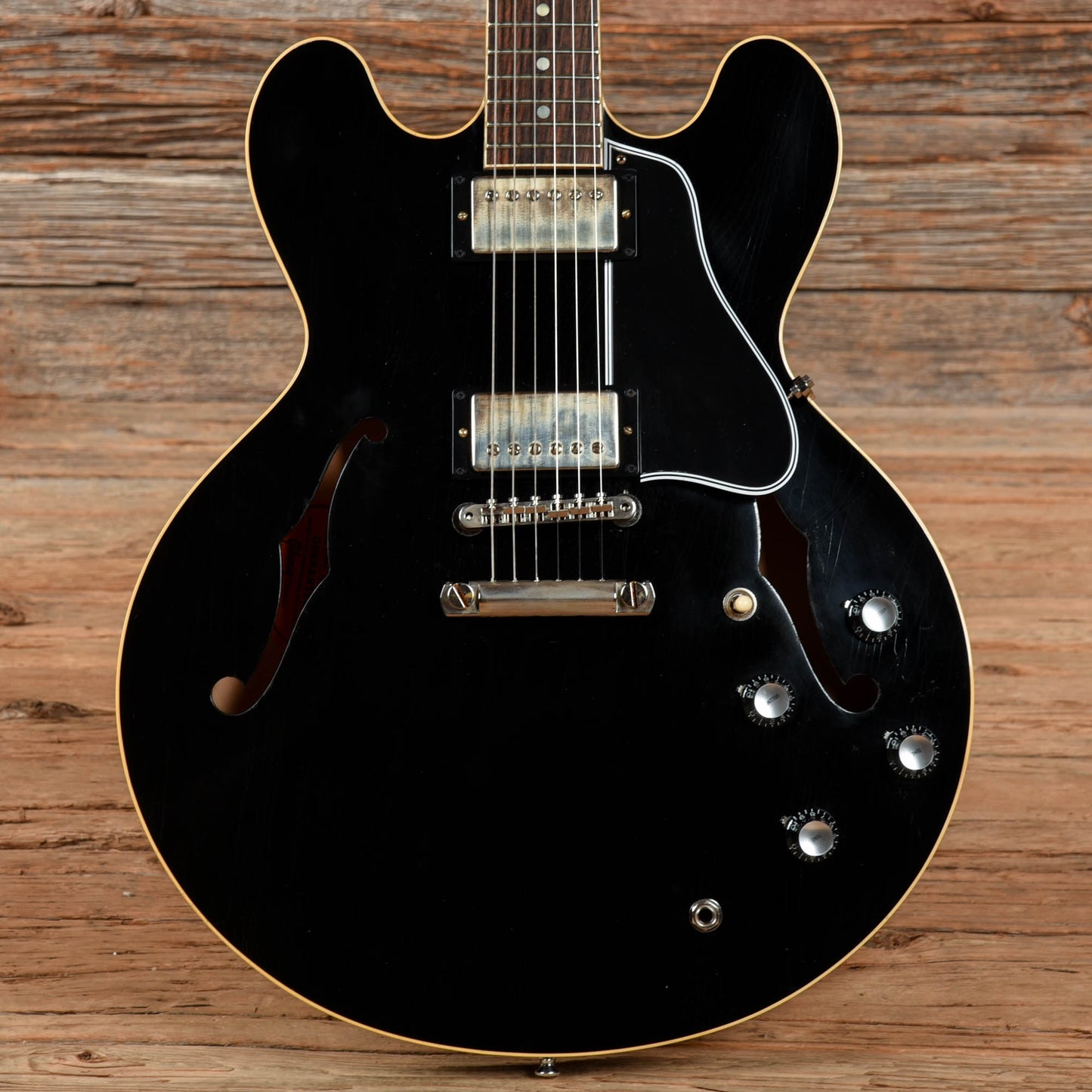Gibson Custom Murphy Lab '61 ES-335 "CME Spec" Ultra Light Aged Antique Ebony Electric Guitars / Semi-Hollow