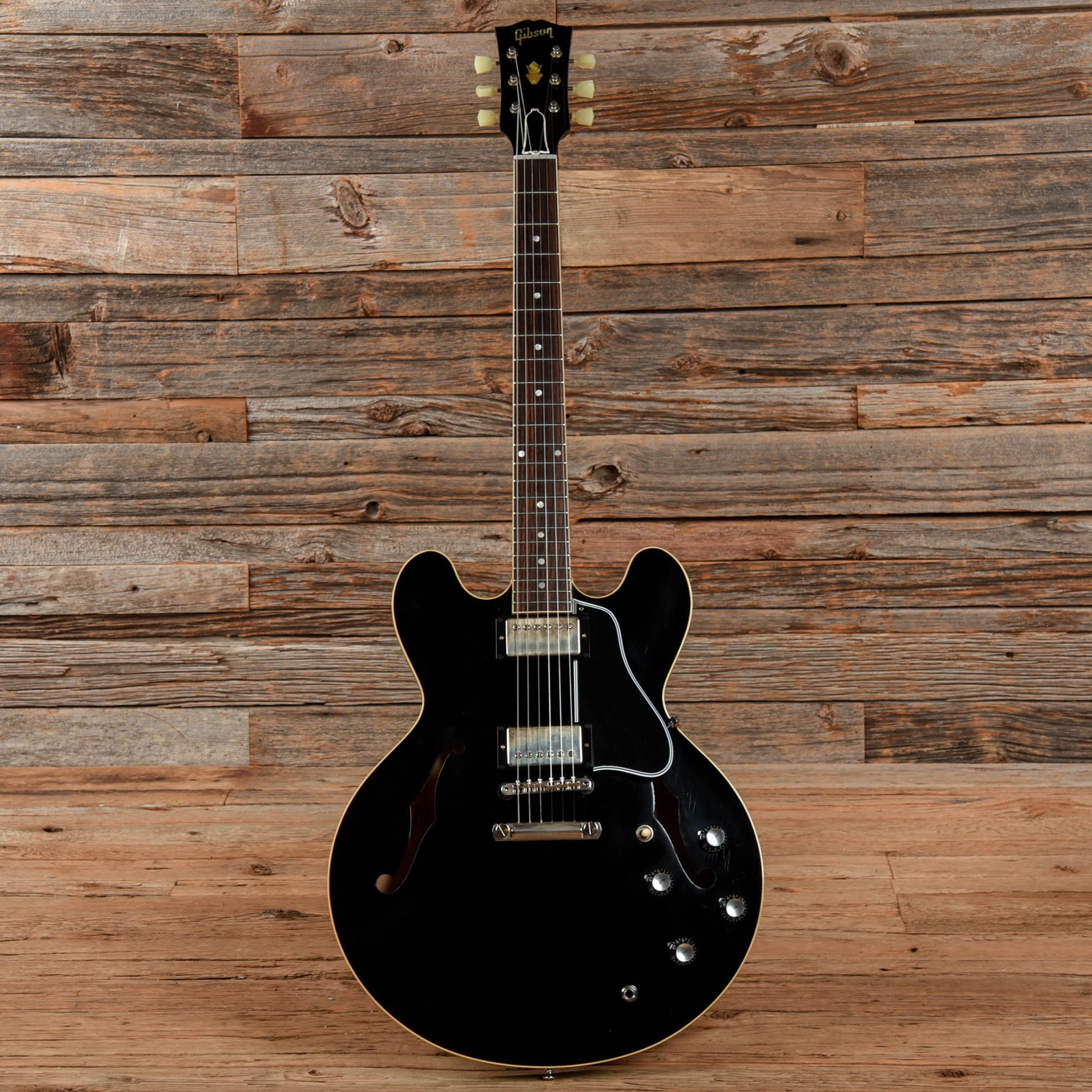 Gibson Custom Murphy Lab '61 ES-335 "CME Spec" Ultra Light Aged Antique Ebony Electric Guitars / Semi-Hollow