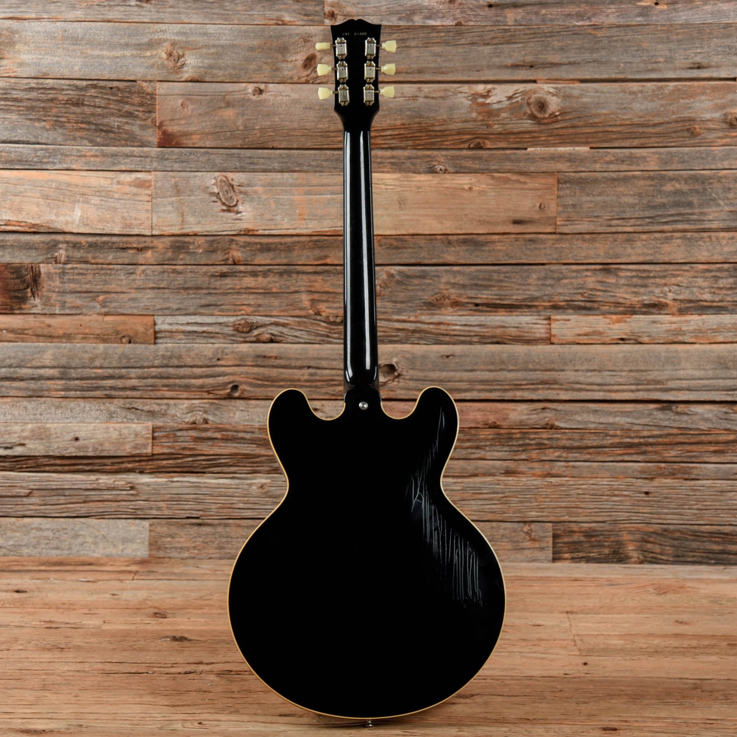 Gibson Custom Murphy Lab '61 ES-335 "CME Spec" Ultra Light Aged Antique Ebony Electric Guitars / Semi-Hollow