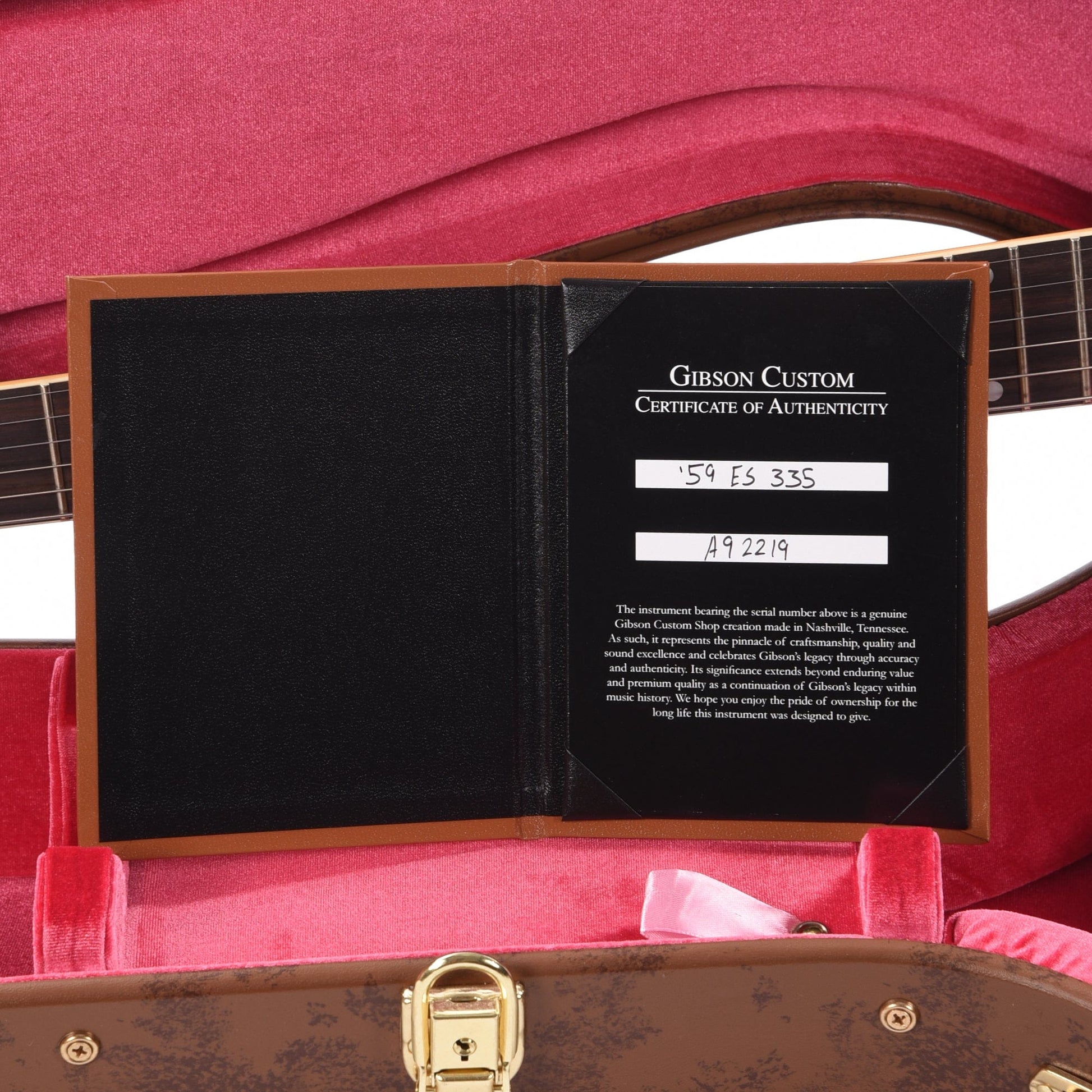 Gibson Custom Shop 1959 ES-335 Reissue "CME Spec" Antique Ebony Electric Guitars / Semi-Hollow