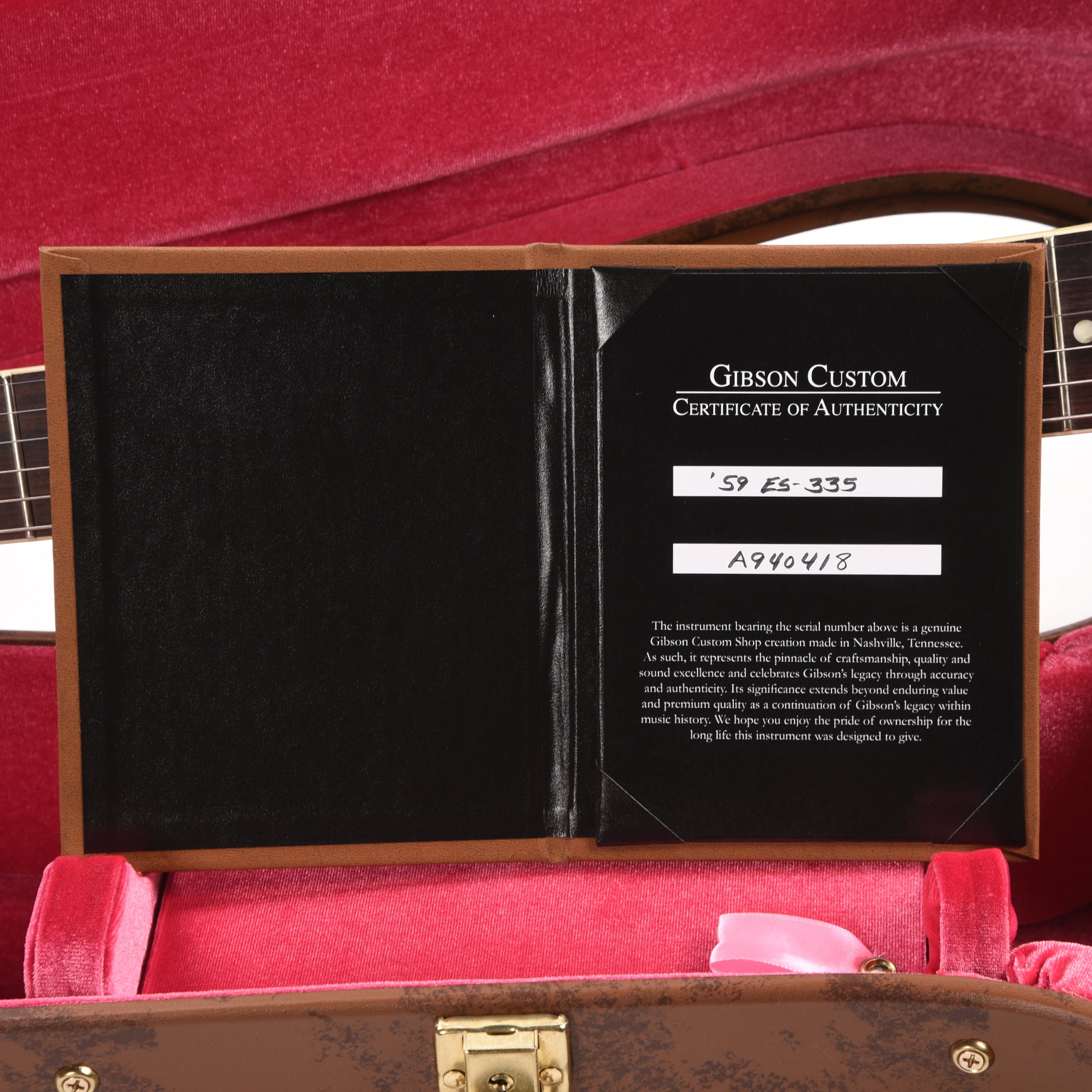 Gibson Custom Shop 1959 ES-335 Reissue "CME Spec" Antique Green Burst VOS w/Bigsby Electric Guitars / Semi-Hollow