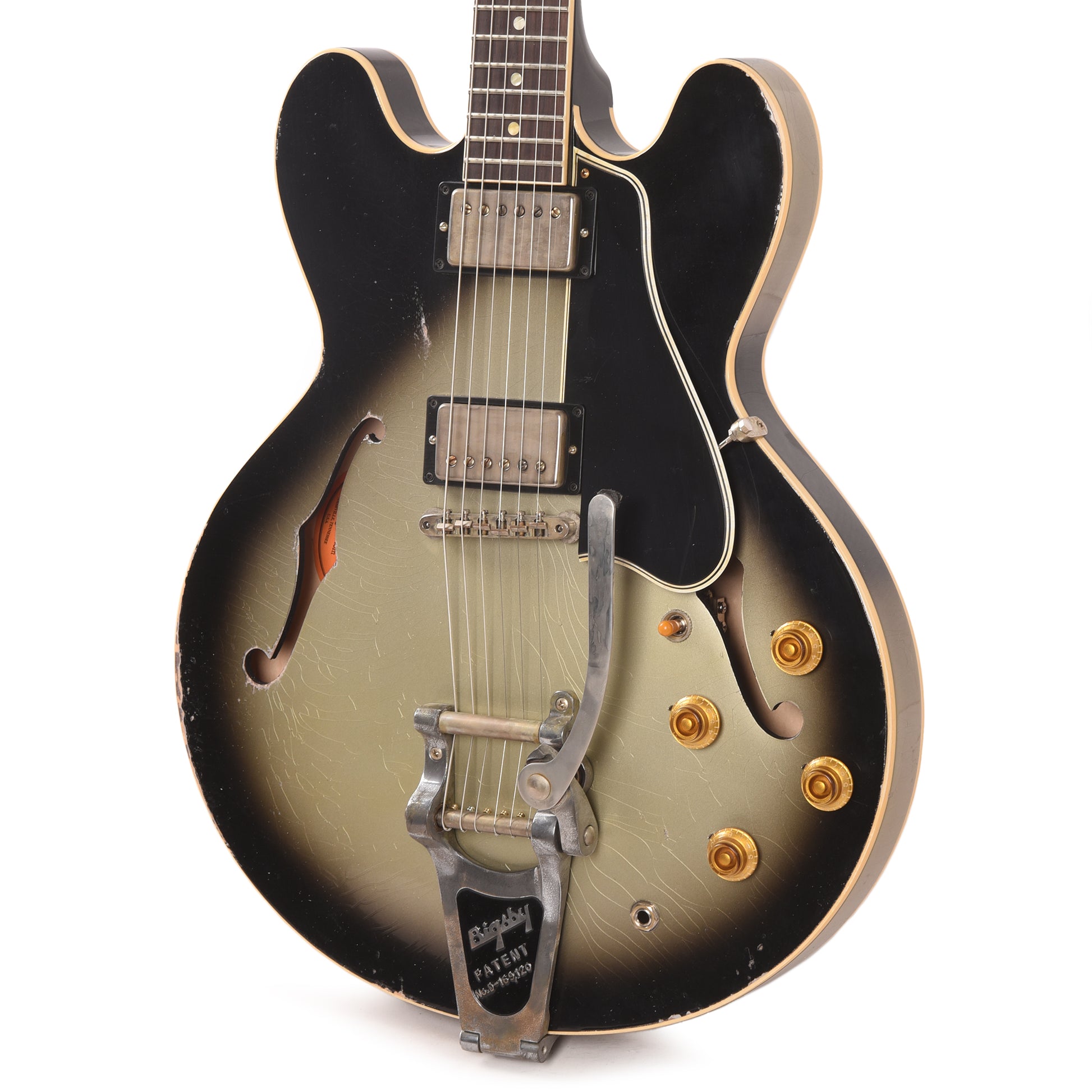 Gibson Custom Shop 1959 ES-335 Reissue "CME Spec" Antique Silverburst Murphy Lab Heavy Aged w/Bigsby Electric Guitars / Semi-Hollow