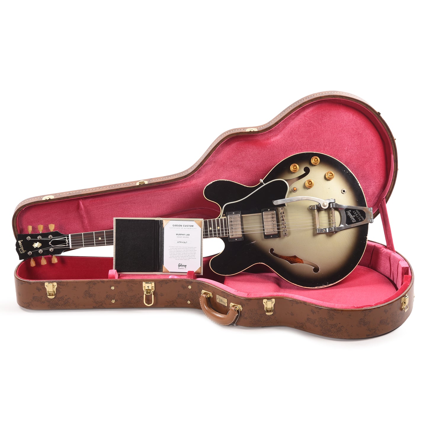 Gibson Custom Shop 1959 ES-335 Reissue "CME Spec" Antique Silverburst Murphy Lab Heavy Aged w/Bigsby Electric Guitars / Semi-Hollow