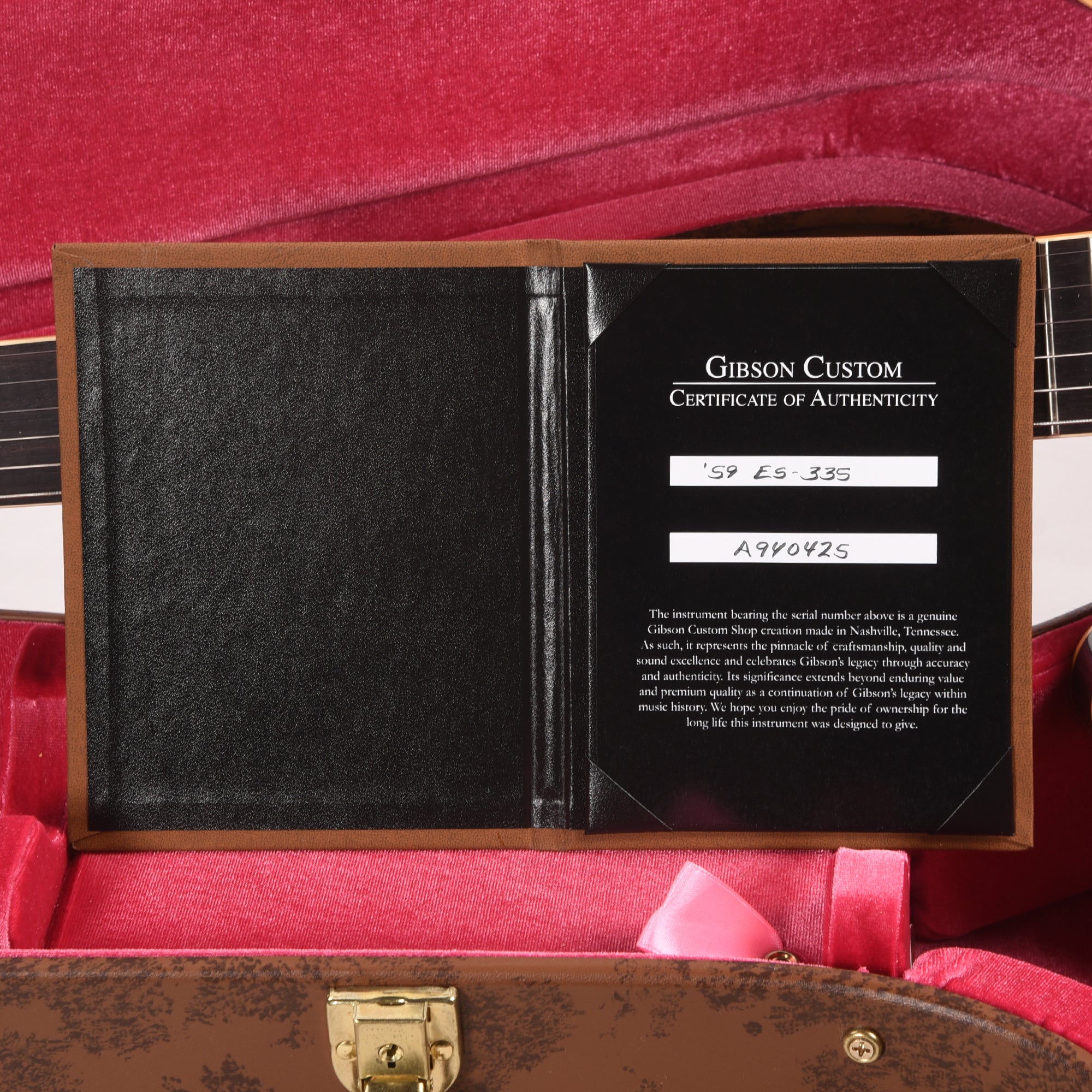 Gibson Custom Shop 1959 ES-335 Reissue Vintage Burst VOS Electric Guitars / Semi-Hollow