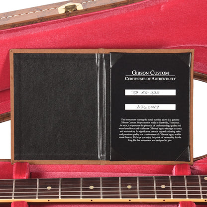 Gibson Custom Shop 1959 ES-335 Reissue Vintage Burst VOS Electric Guitars / Semi-Hollow