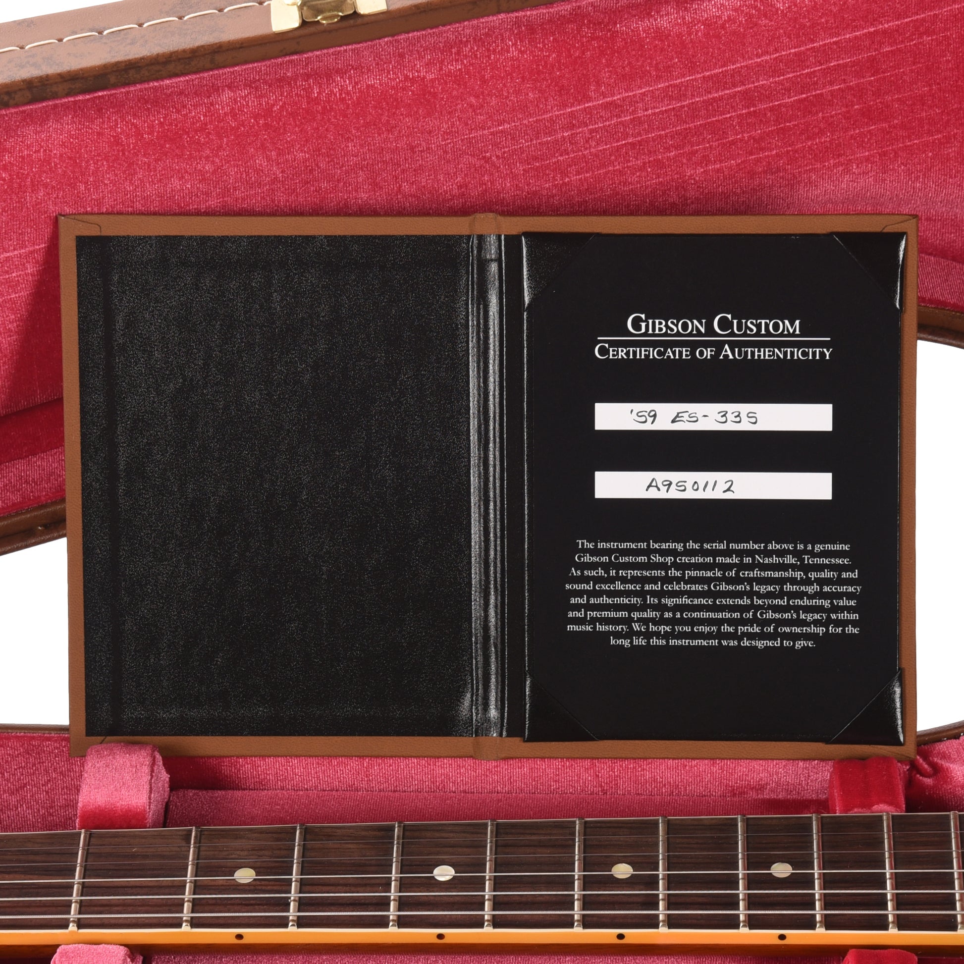 Gibson Custom Shop 1959 ES-335 Reissue Vintage Natural VOS Electric Guitars / Semi-Hollow