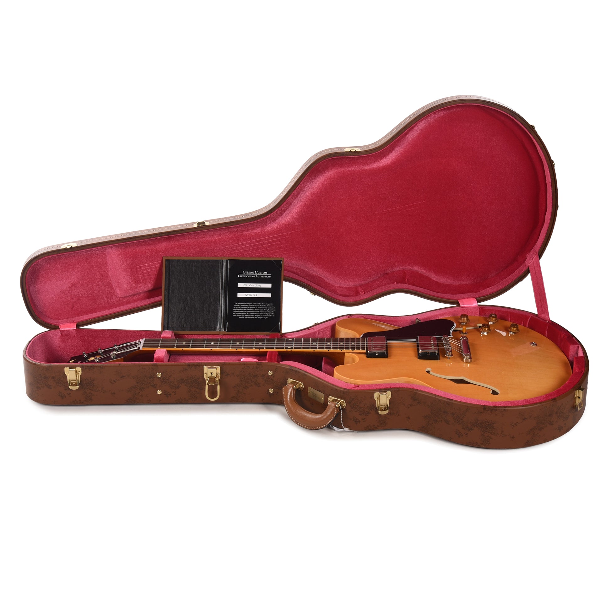 Gibson Custom Shop 1959 ES-335 Reissue Vintage Natural VOS Electric Guitars / Semi-Hollow