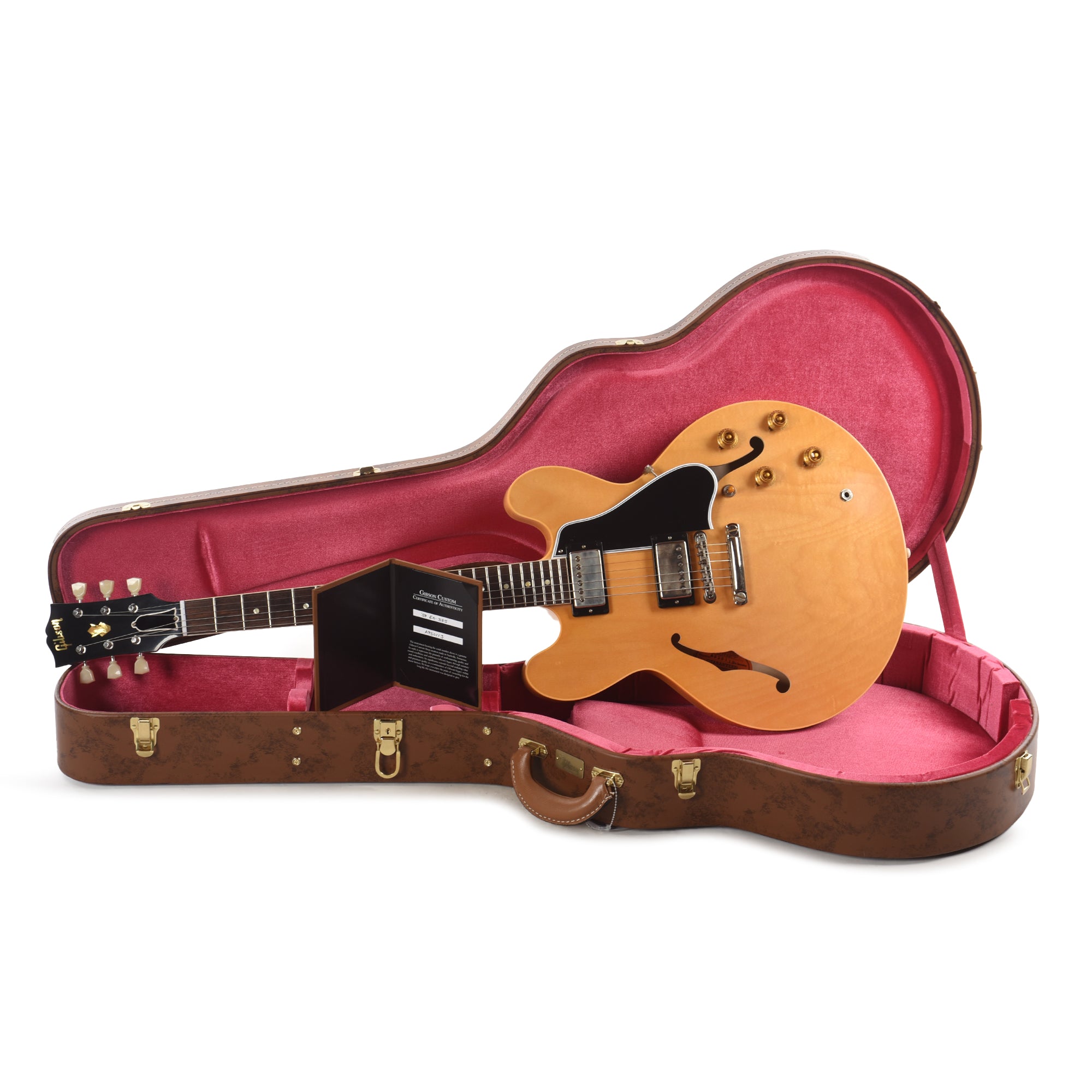 Gibson Custom Shop 1959 ES-335 Reissue Vintage Natural VOS Electric Guitars / Semi-Hollow