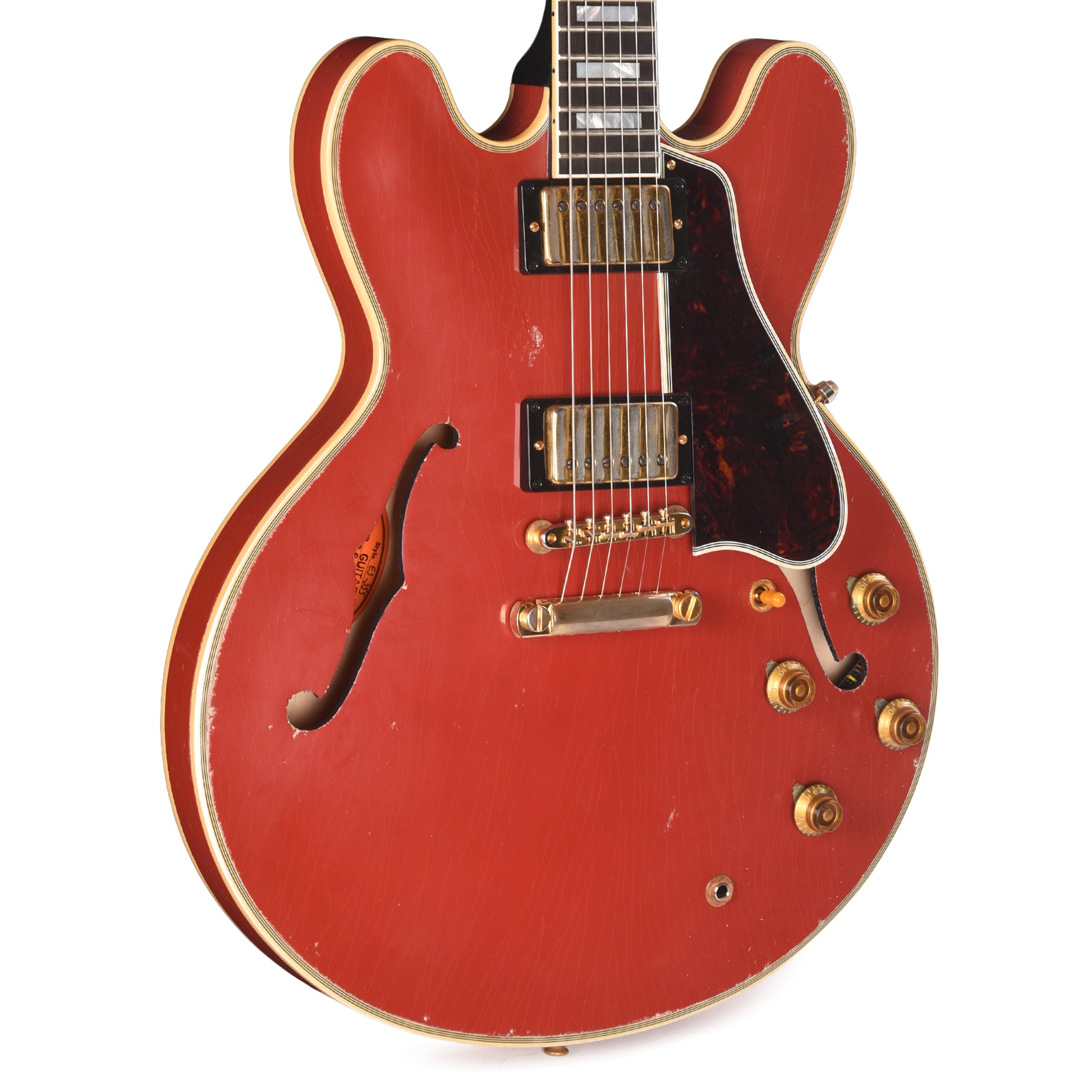 Gibson Custom Shop 1959 ES-355 Antique Ember Red Murphy Lab Heavy Aged Electric Guitars / Semi-Hollow