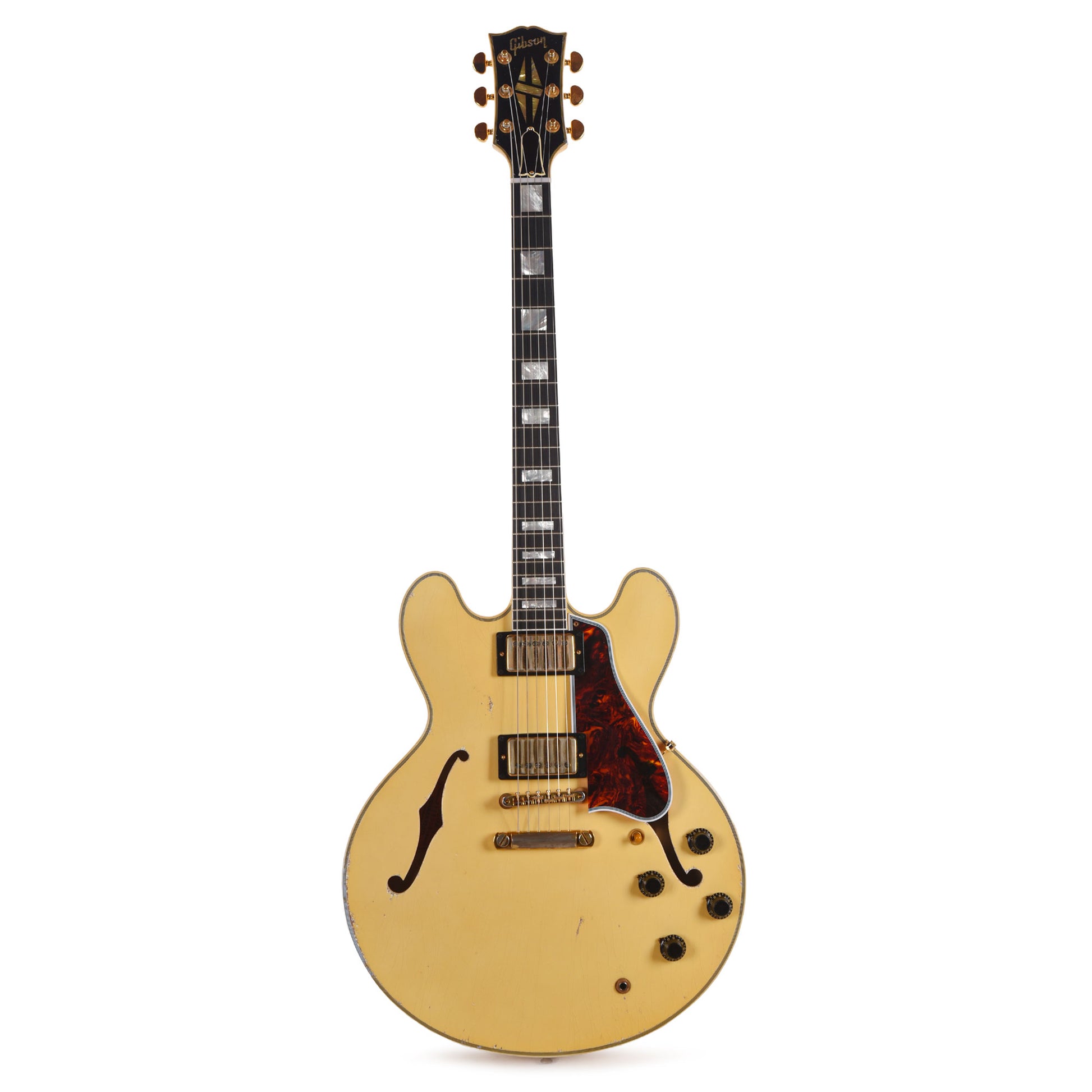 Gibson Custom Shop 1959 ES-355 "CME Spec" Heavy Antique White Murphy Lab Heavy Aged Electric Guitars / Semi-Hollow
