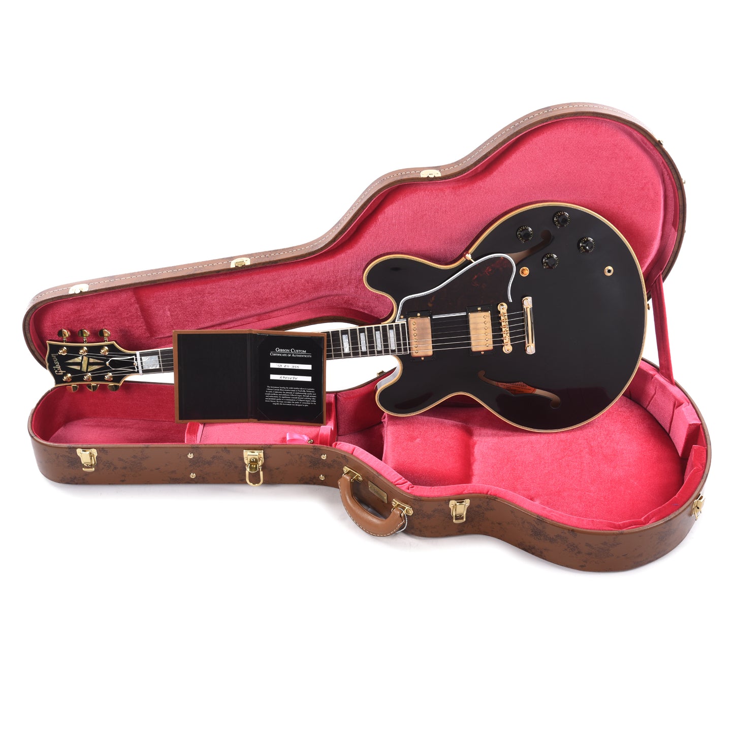 Gibson Custom Shop 1959 ES-355 Reissue Stop Bar Ebony VOS Electric Guitars / Semi-Hollow