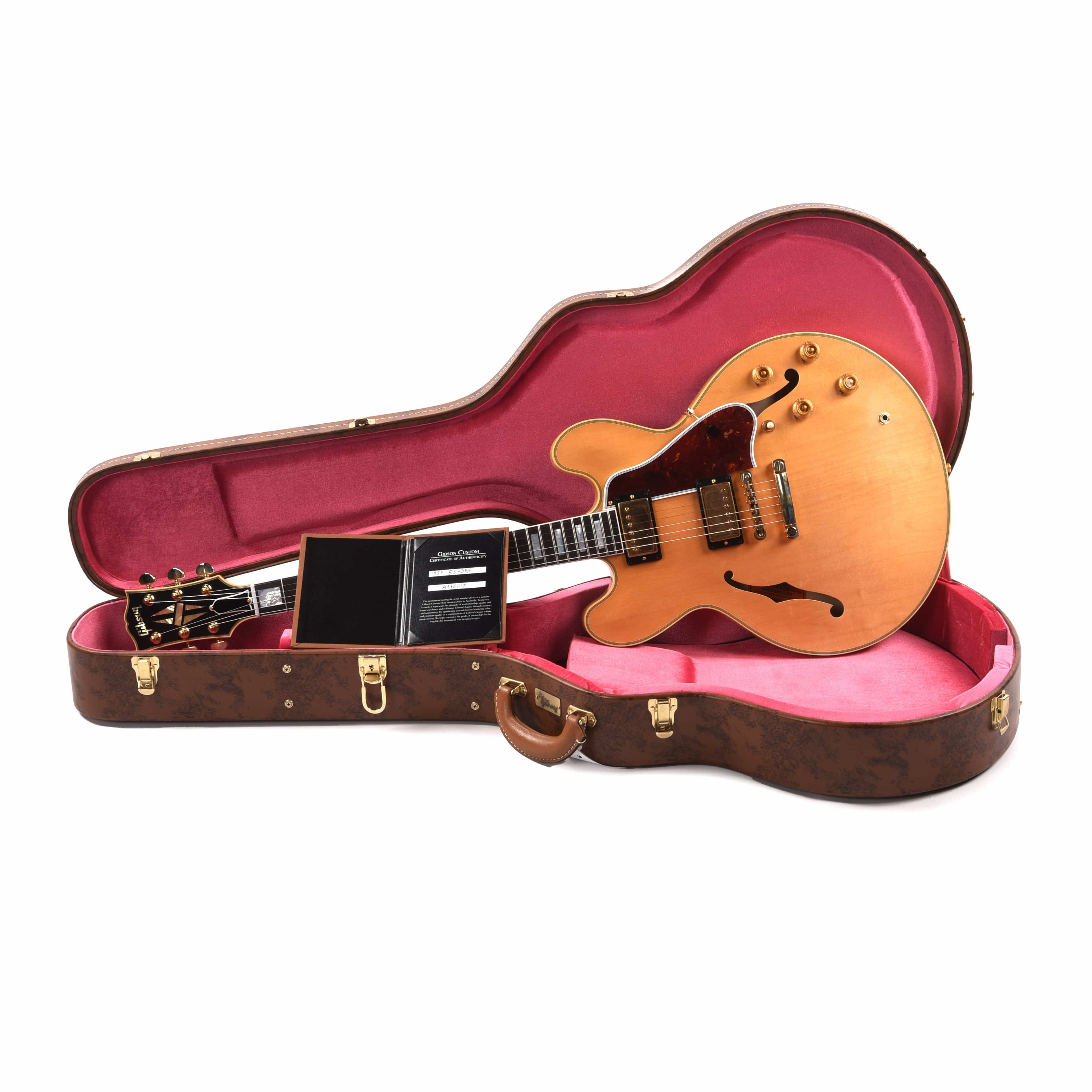 Gibson Custom Shop 1959 ES-355 Reissue Stop Bar Vintage Natural VOS Electric Guitars / Semi-Hollow