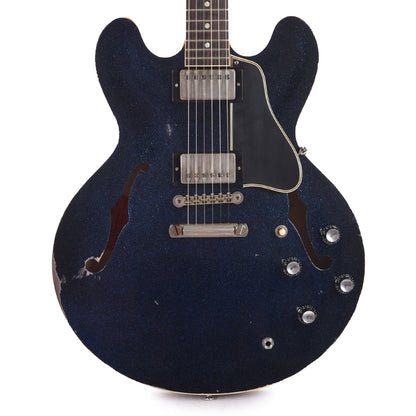 Gibson Custom Shop 1961 ES-335 Reissue "CME Spec" Antique Brunswick Blue Sparkle Murphy Lab Heavy Aged Electric Guitars / Semi-Hollow