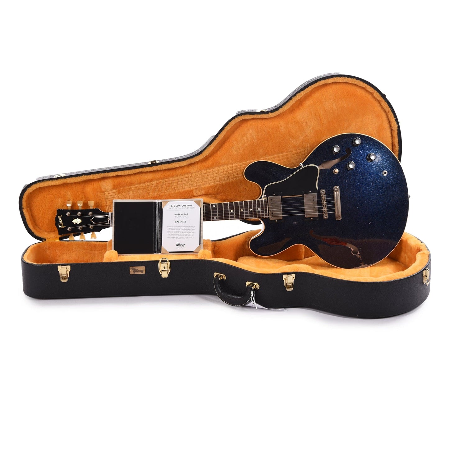 Gibson Custom Shop 1961 ES-335 Reissue "CME Spec" Antique Brunswick Blue Sparkle Murphy Lab Heavy Aged Electric Guitars / Semi-Hollow