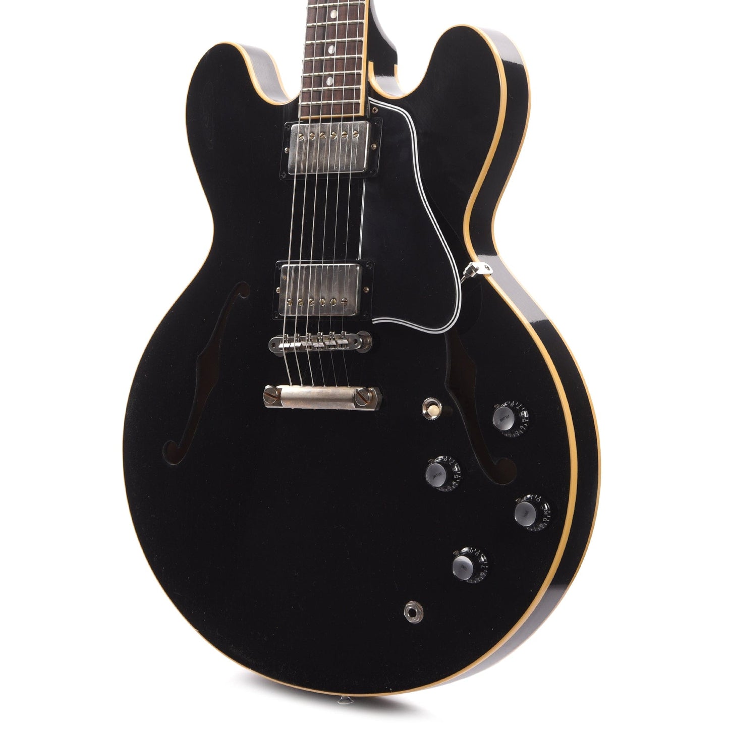 Gibson Custom Shop 1961 ES-335 Reissue "CME Spec" Antique Ebony Murphy Lab Ultra Light Aged Electric Guitars / Semi-Hollow