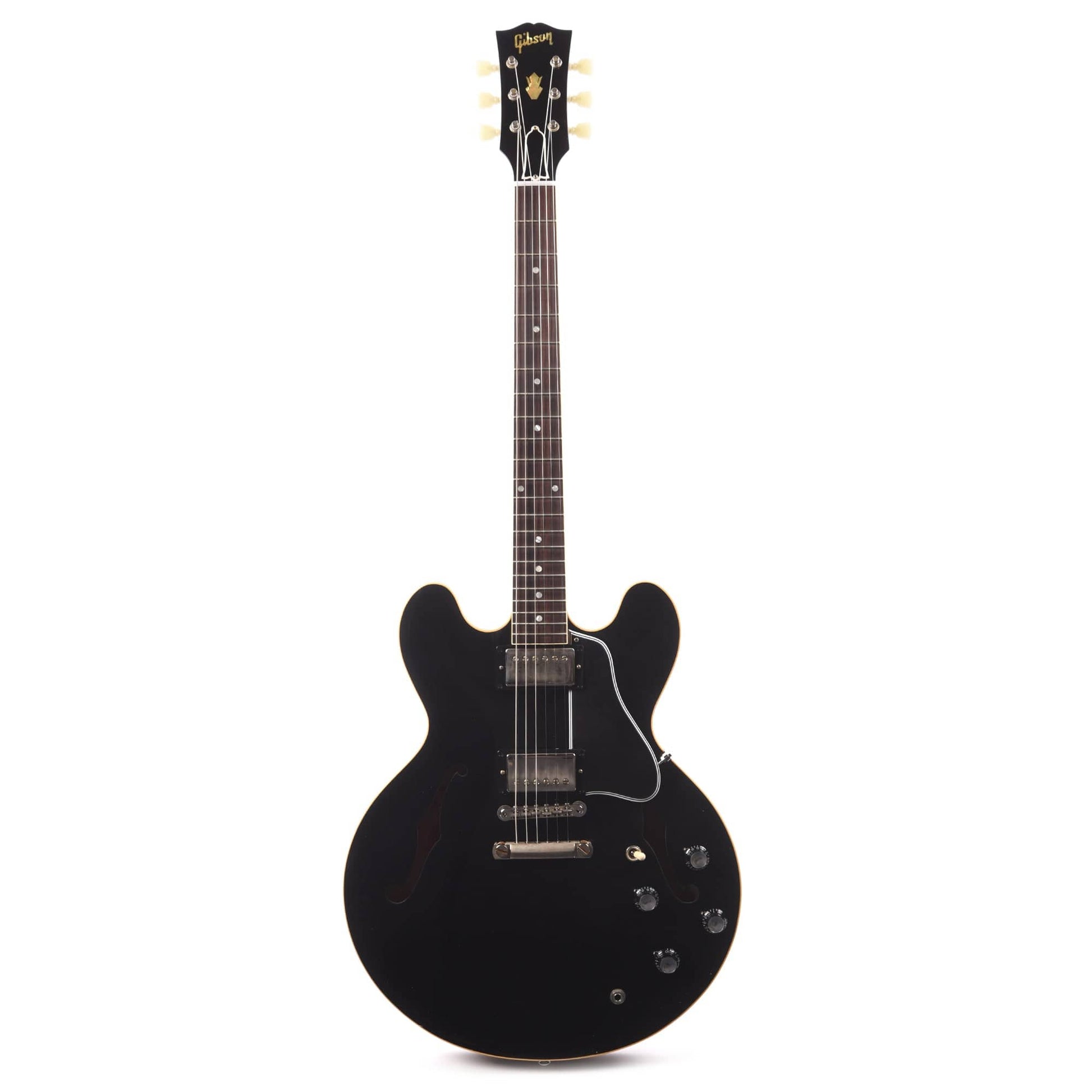 Gibson Custom Shop 1961 ES-335 Reissue "CME Spec" Antique Ebony Murphy Lab Ultra Light Aged Electric Guitars / Semi-Hollow