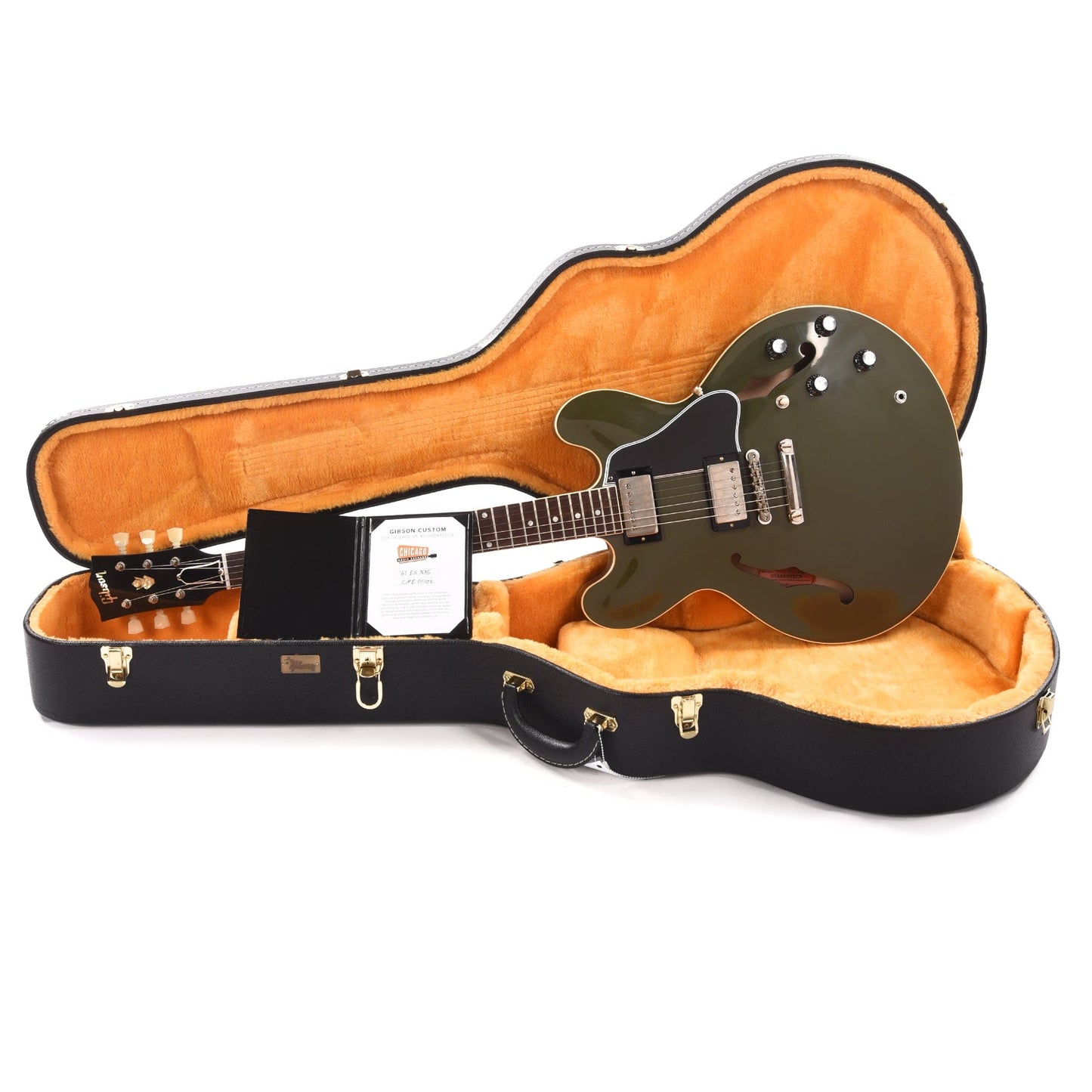 Gibson Custom Shop 1961 ES-335 Reissue "CME Spec" Heavy Antique Olive Drab VOS Electric Guitars / Semi-Hollow