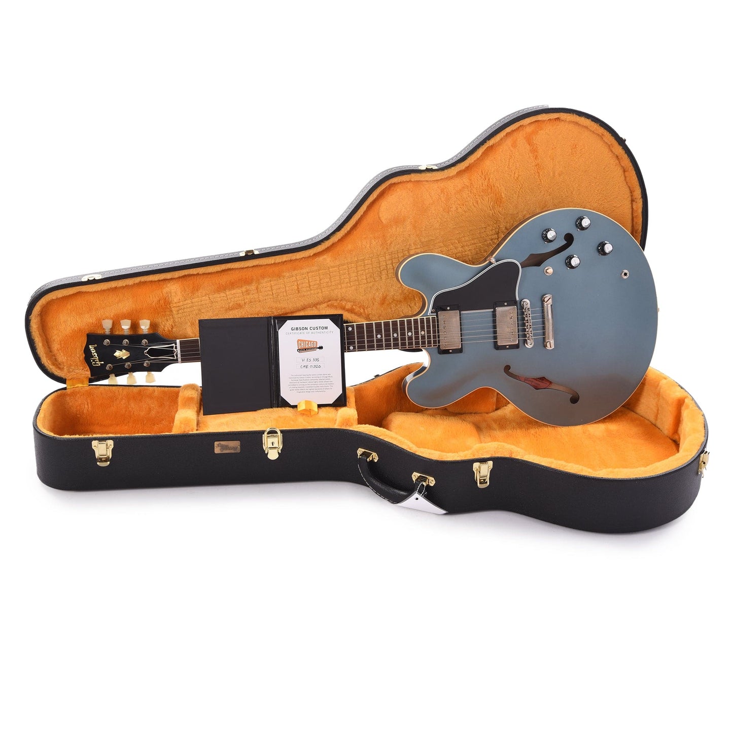 Gibson Custom Shop 1961 ES-335 Reissue "CME Spec" Heavy Antique Pelham Blue Electric Guitars / Semi-Hollow