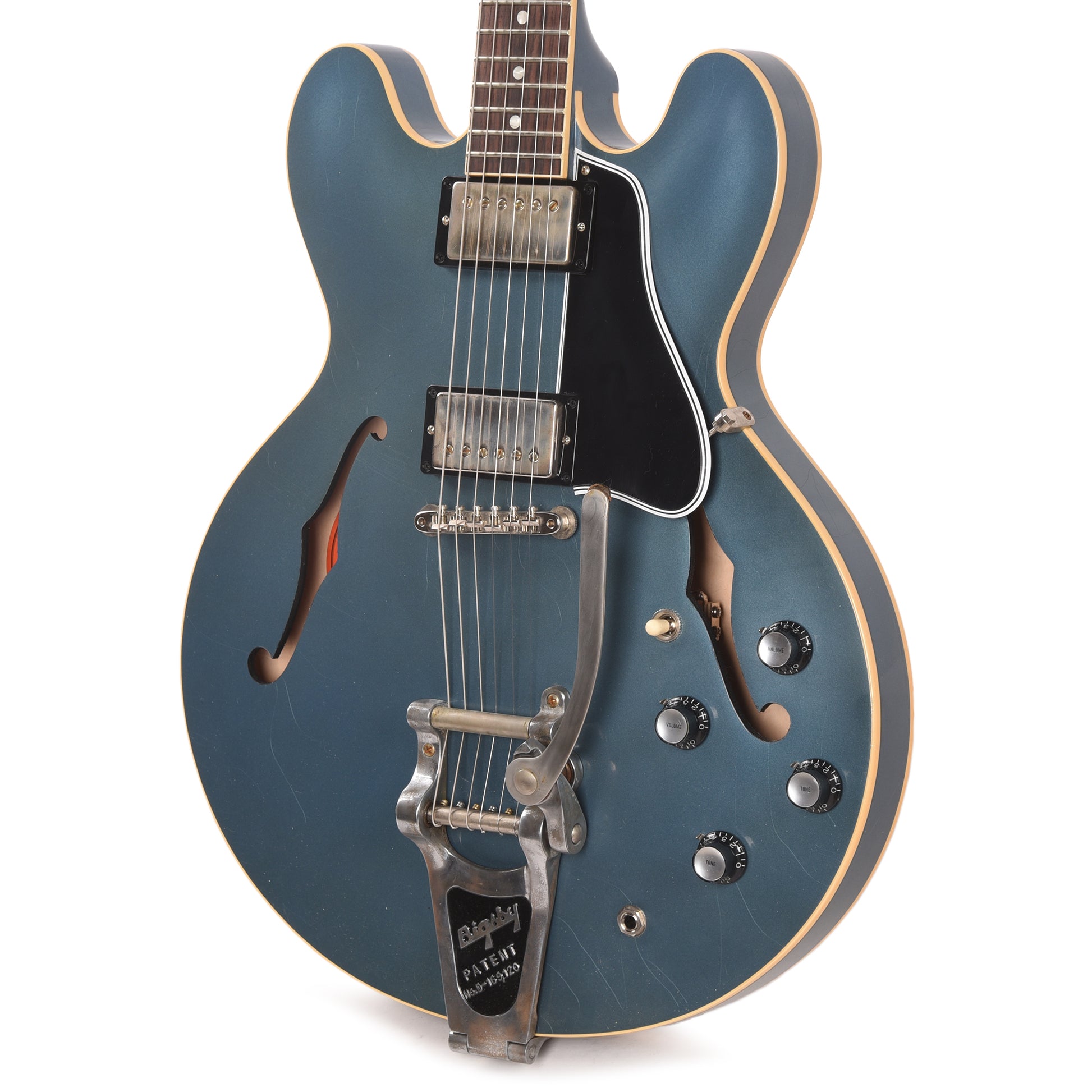 Gibson Custom Shop 1961 ES-335 Reissue "CME Spec" Heavy Antique Pelham Blue Murphy Lab Ultra Light Aged w/Bigsby Electric Guitars / Semi-Hollow