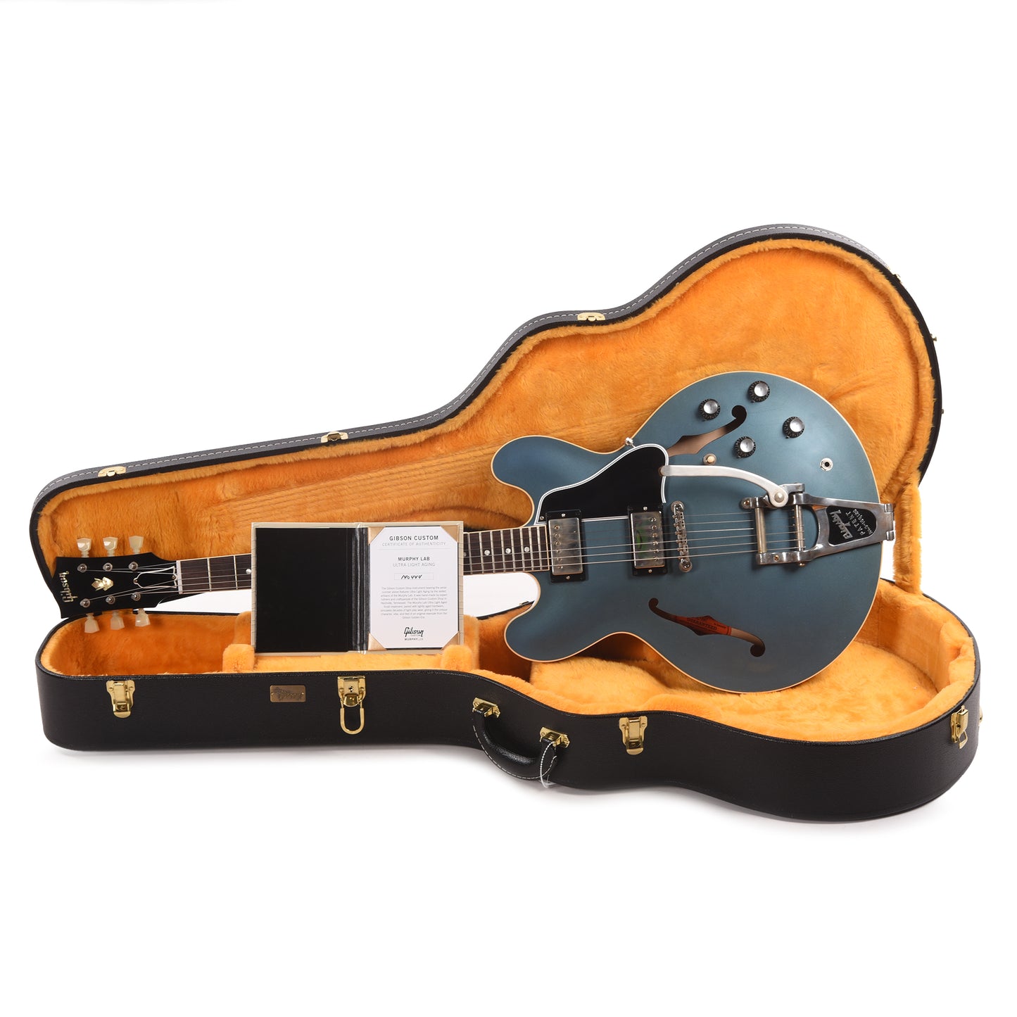 Gibson Custom Shop 1961 ES-335 Reissue "CME Spec" Heavy Antique Pelham Blue Murphy Lab Ultra Light Aged w/Bigsby Electric Guitars / Semi-Hollow