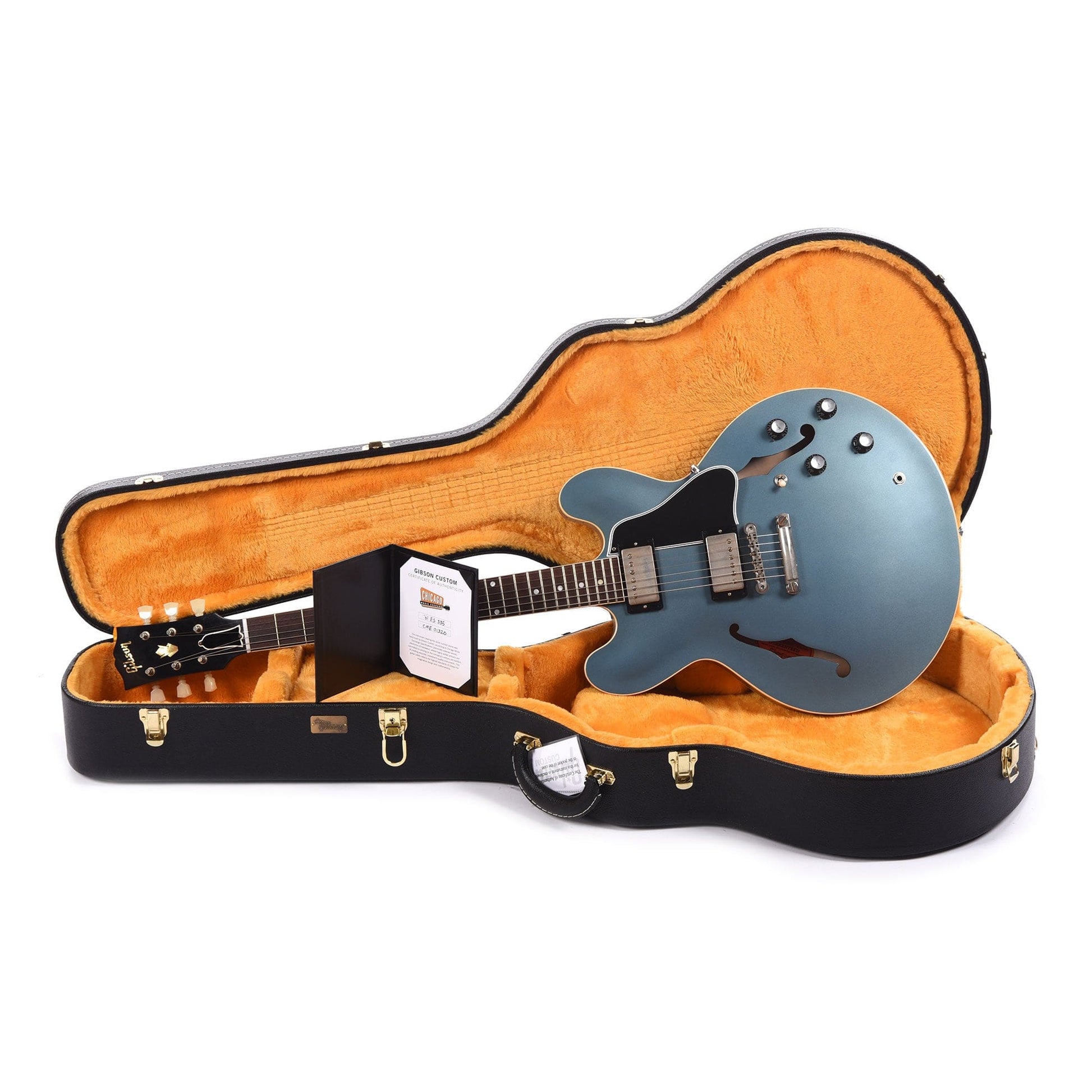 Gibson Custom Shop 1961 ES-335 Reissue "CME Spec" Heavy Antique Pelham Blue VOS Electric Guitars / Semi-Hollow