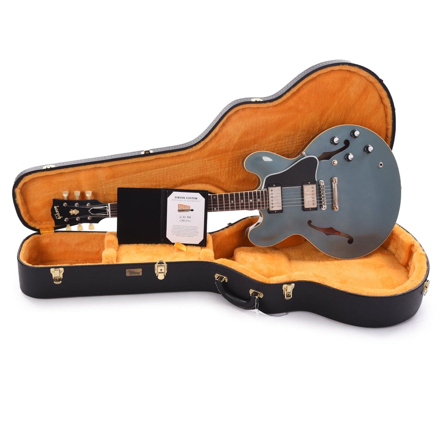 Gibson Custom Shop 1961 ES-335 Reissue "CME Spec" Heavy Antique Pelham Blue VOS Electric Guitars / Semi-Hollow
