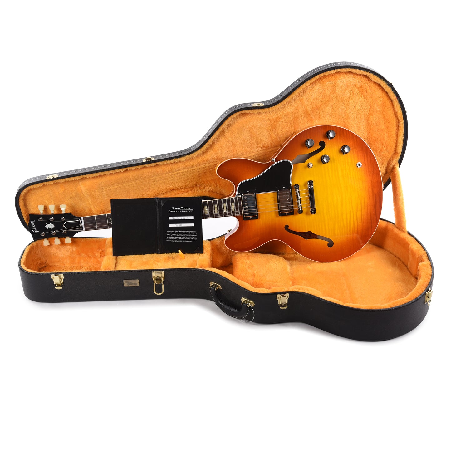 Gibson Custom Shop 1964 ES-335 Figured Sunrise Tea Burst Gloss Electric Guitars / Semi-Hollow