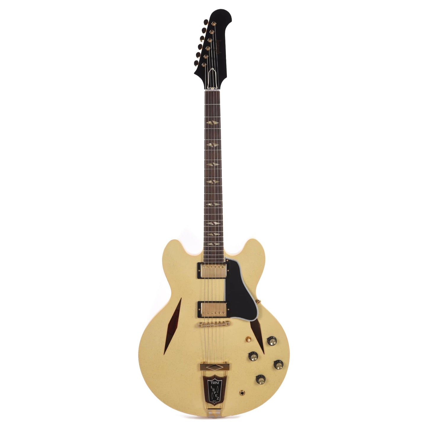 Gibson Custom Shop 1964 Trini Lopez Reissue "CME Spec" Heavy Antique White Sparkle VOS Electric Guitars / Semi-Hollow