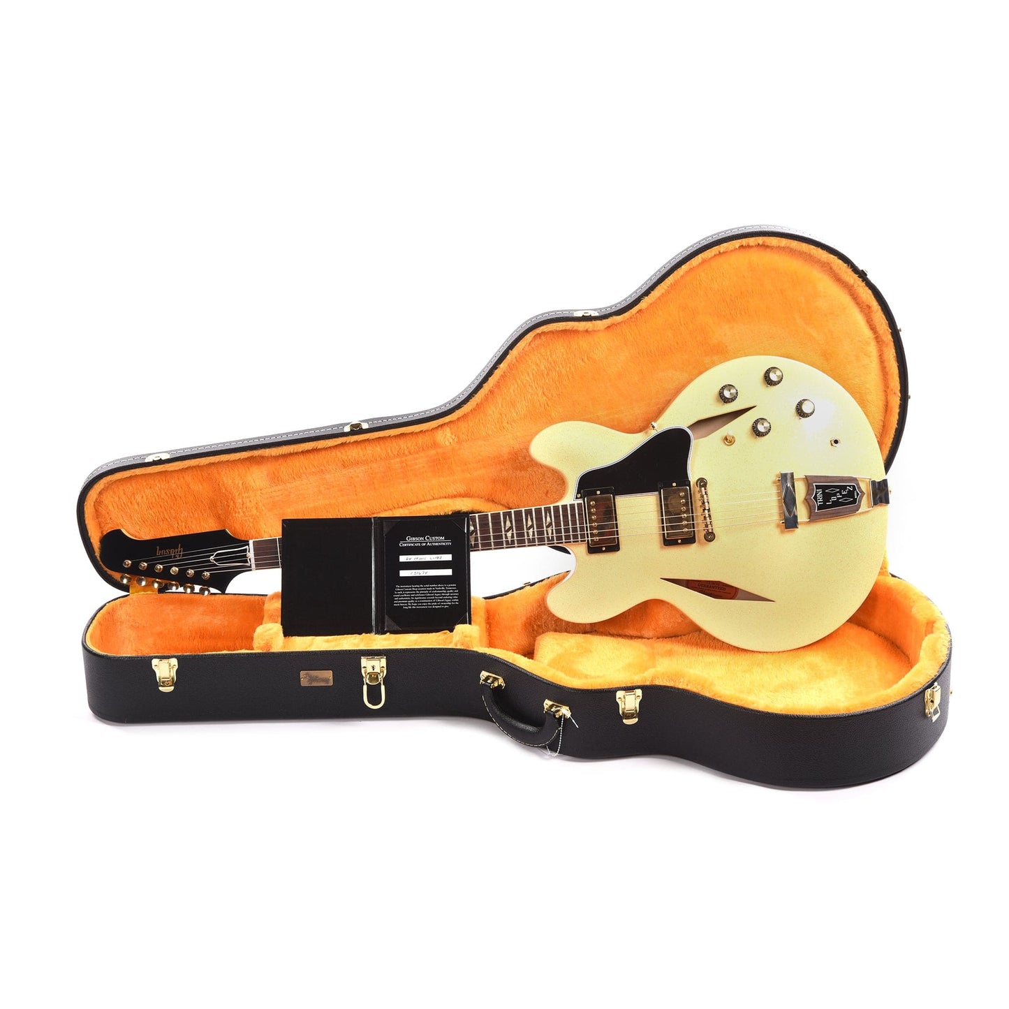 Gibson Custom Shop 1964 Trini Lopez Reissue "CME Spec" Heavy Antique White Sparkle VOS Electric Guitars / Semi-Hollow