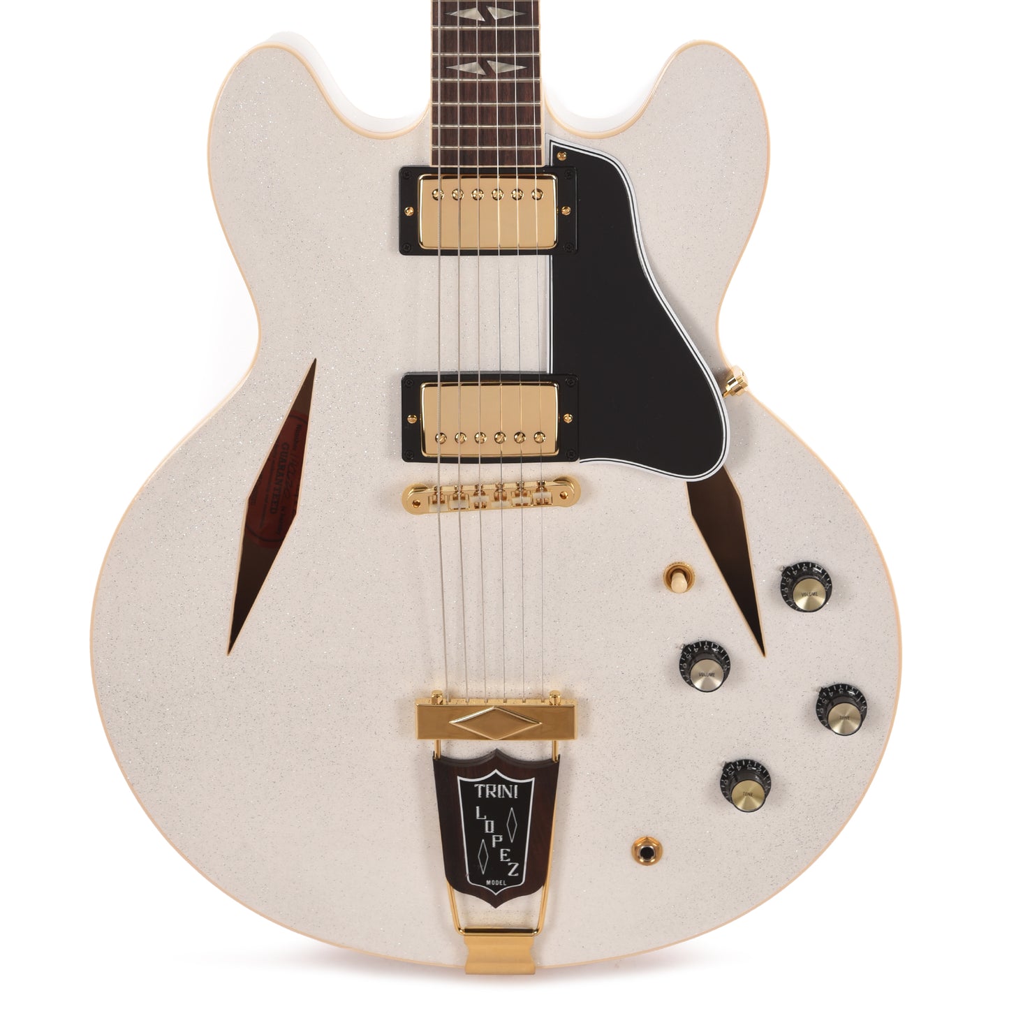 Gibson Custom Shop 1964 Trini Lopez Reissue "CME Spec" White Sparkle VOS Electric Guitars / Semi-Hollow