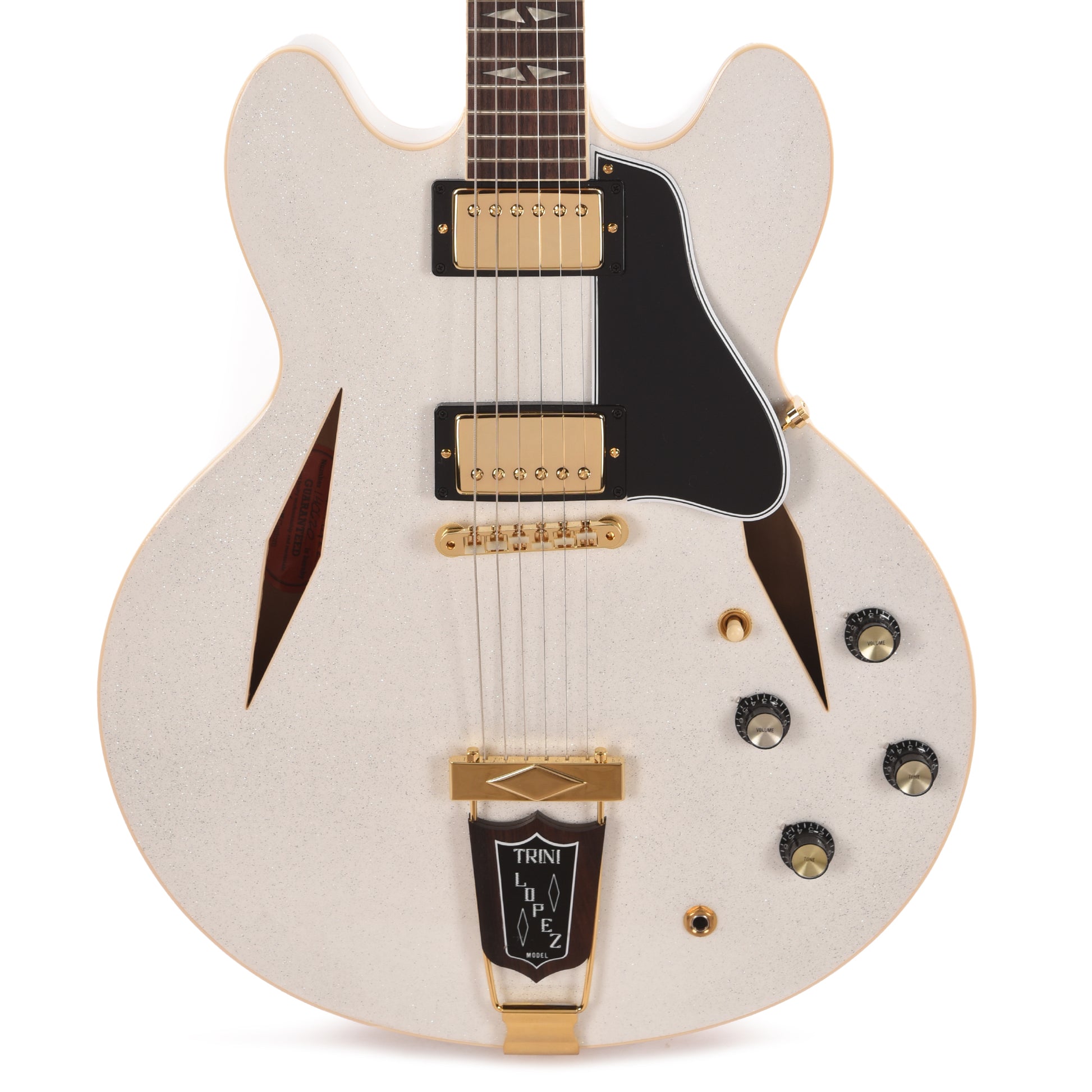 Gibson Custom Shop 1964 Trini Lopez Reissue "CME Spec" White Sparkle VOS Electric Guitars / Semi-Hollow