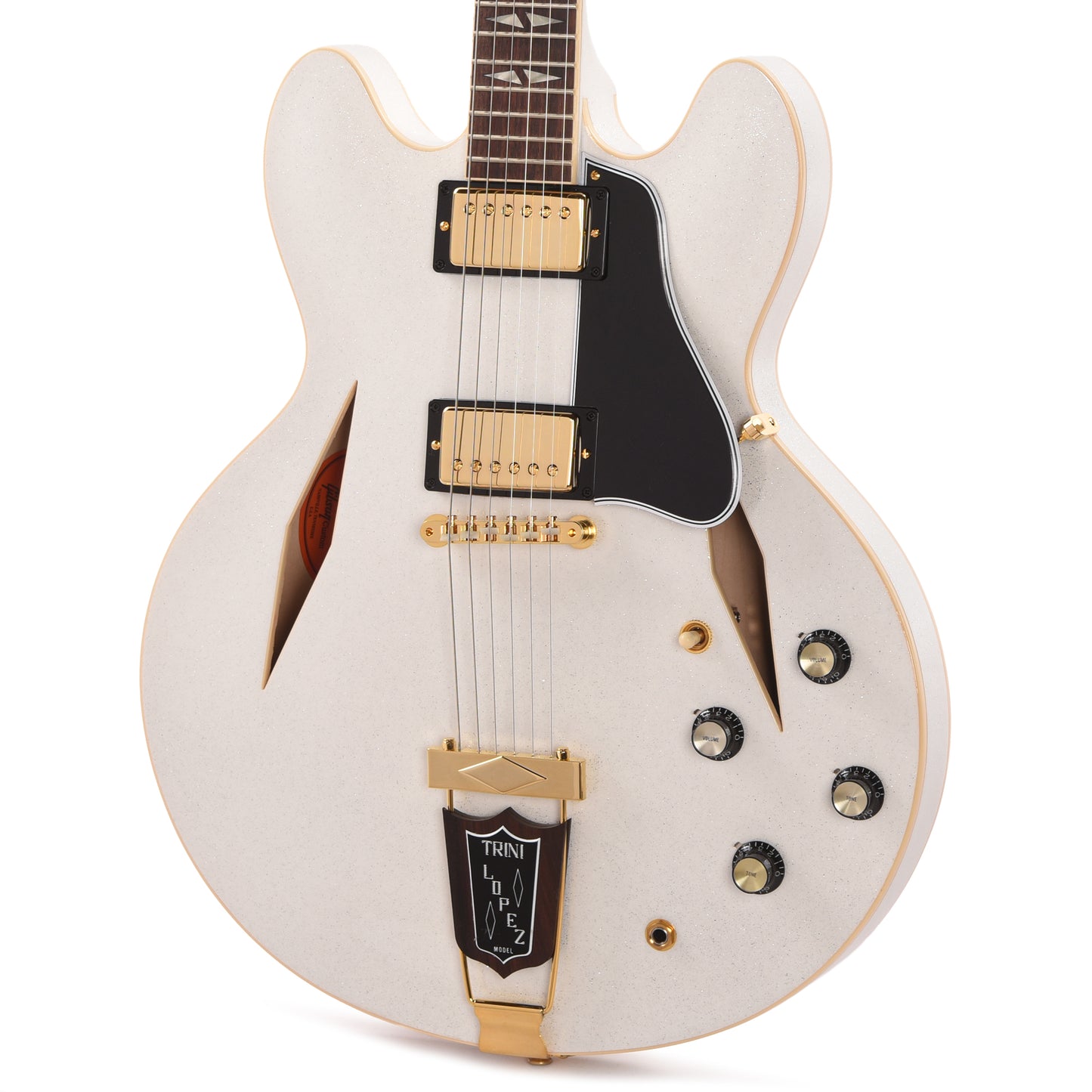 Gibson Custom Shop 1964 Trini Lopez Reissue "CME Spec" White Sparkle VOS Electric Guitars / Semi-Hollow
