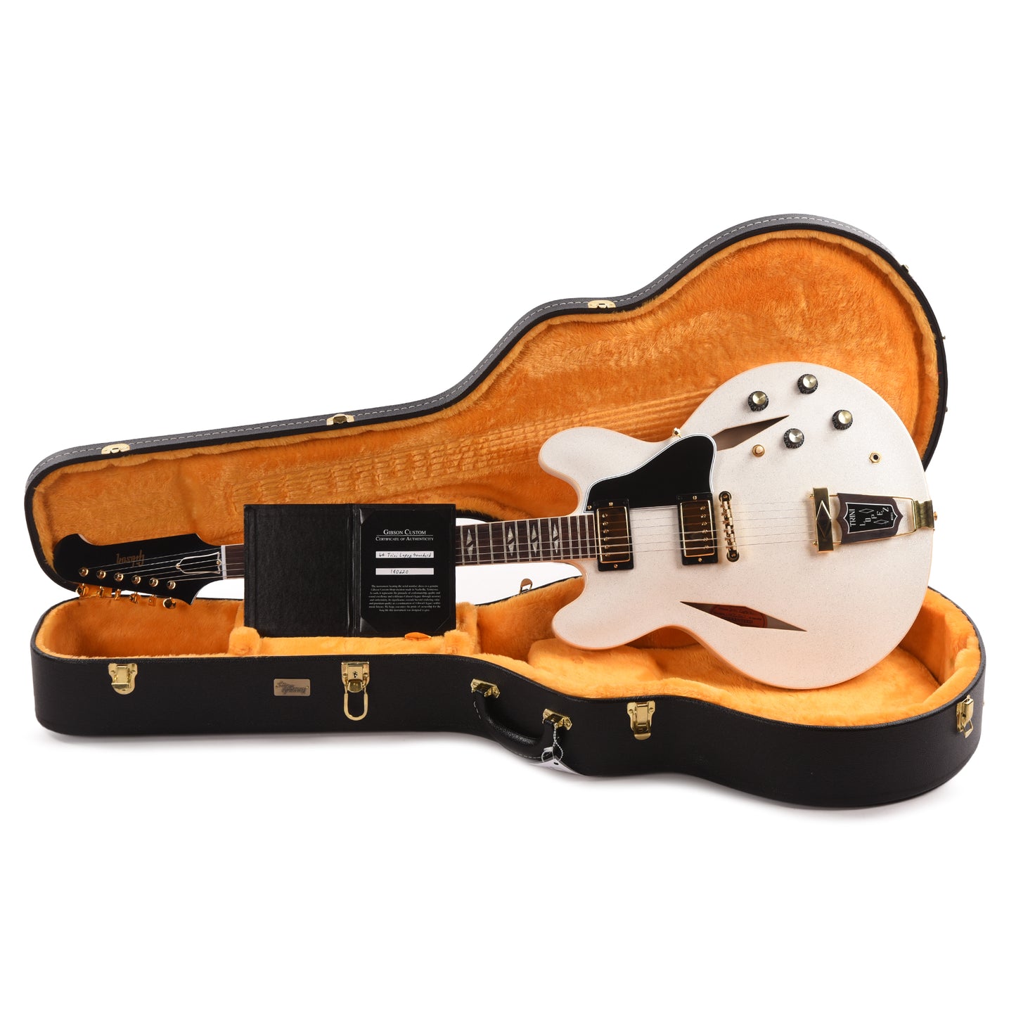 Gibson Custom Shop 1964 Trini Lopez Reissue "CME Spec" White Sparkle VOS Electric Guitars / Semi-Hollow