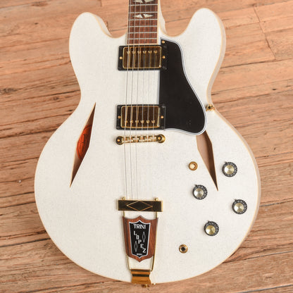 Gibson Custom Shop 1964 Trini Lopez Reissue "CME Spec" White Sparkle VOS Electric Guitars / Semi-Hollow