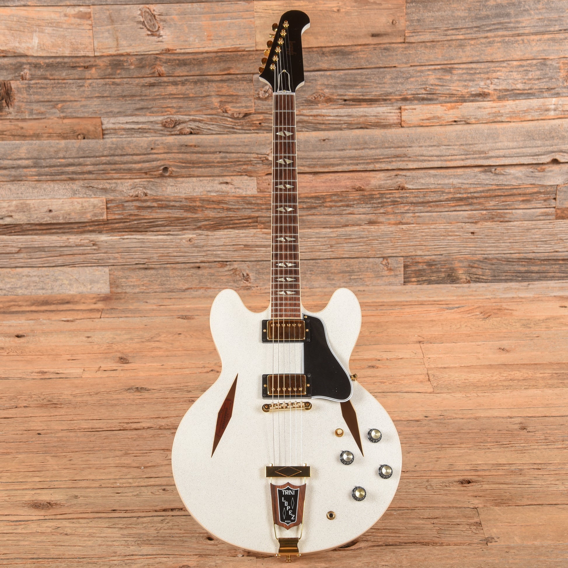 Gibson Custom Shop 1964 Trini Lopez Reissue "CME Spec" White Sparkle VOS Electric Guitars / Semi-Hollow