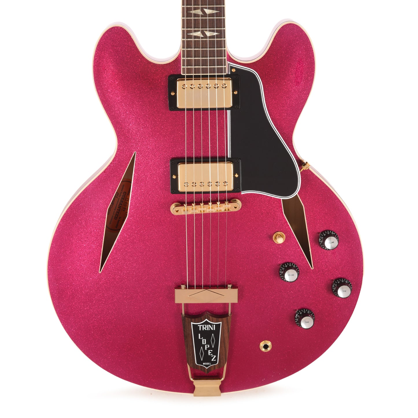 Gibson Custom Shop 1964 Trini Lopez Standard "CME Spec" Pink Sparkle Gloss Electric Guitars / Semi-Hollow