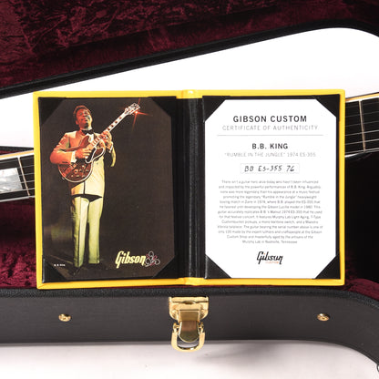 Gibson Custom Shop B.B. King "Rumble in the Jungle" 1974 ES-335 Walnut Murphy Lab Light Aged Electric Guitars / Semi-Hollow