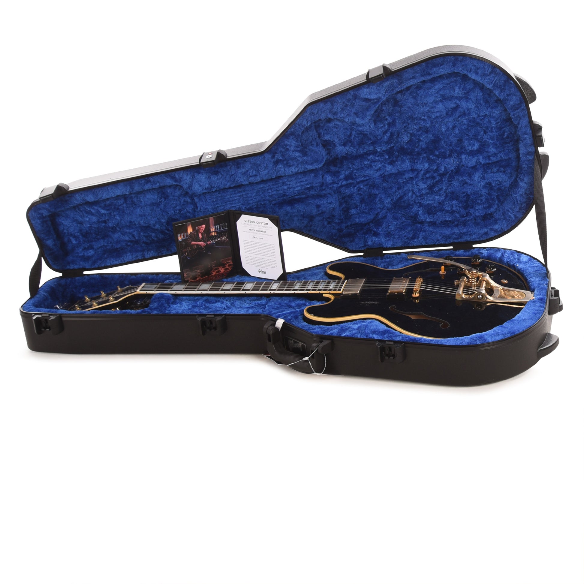 Gibson Custom Shop Keith Richards Collector's Edition ES-355 Ebony Murphy Lab Aged w/Bigsby Electric Guitars / Semi-Hollow