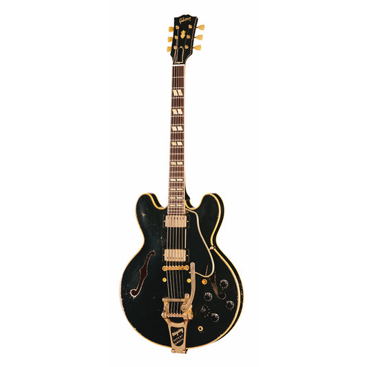 Gibson Custom Shop Limited Edition 1959 ES-345 Varitone Reissue Heavy Aged Ebony w/Bigsby Electric Guitars / Semi-Hollow