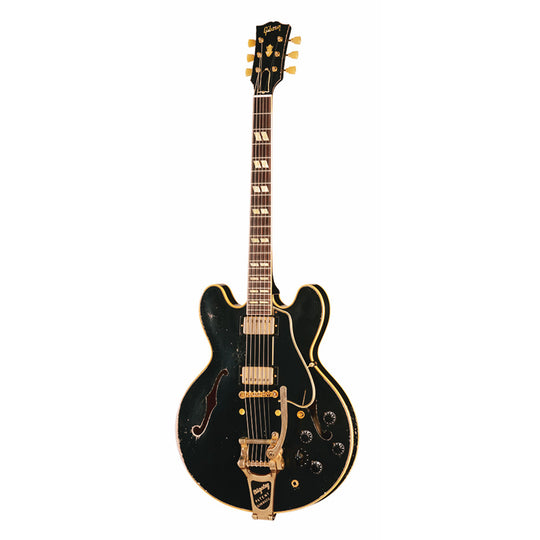Gibson Custom Shop Limited Edition 1959 ES-345 Varitone Reissue Heavy Aged Ebony w/Bigsby Electric Guitars / Semi-Hollow