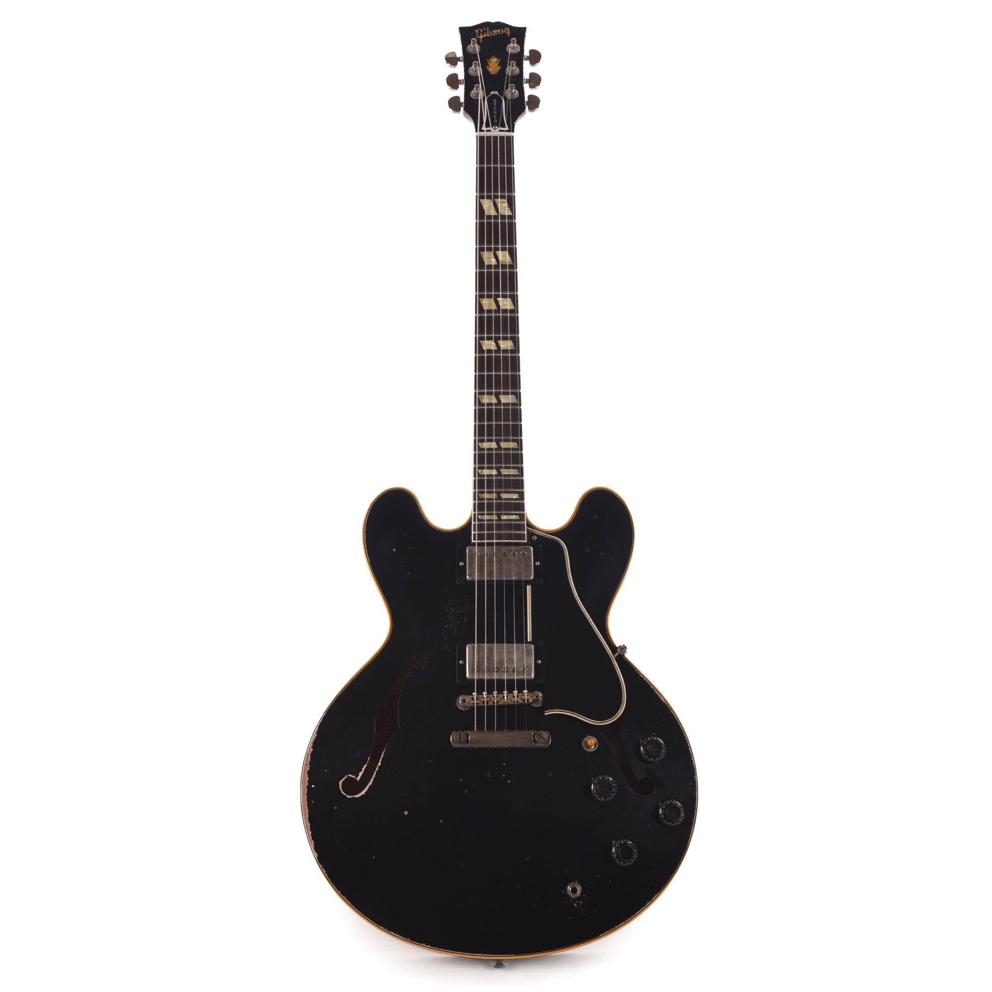 Gibson Custom Shop Limited Run 1959 ES-345 Antique Ebony Murphy Lab Heavy Aged Electric Guitars / Semi-Hollow