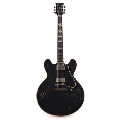 Gibson Custom Shop Limited Run 1959 ES-345 Antique Ebony Murphy Lab Heavy Aged Electric Guitars / Semi-Hollow