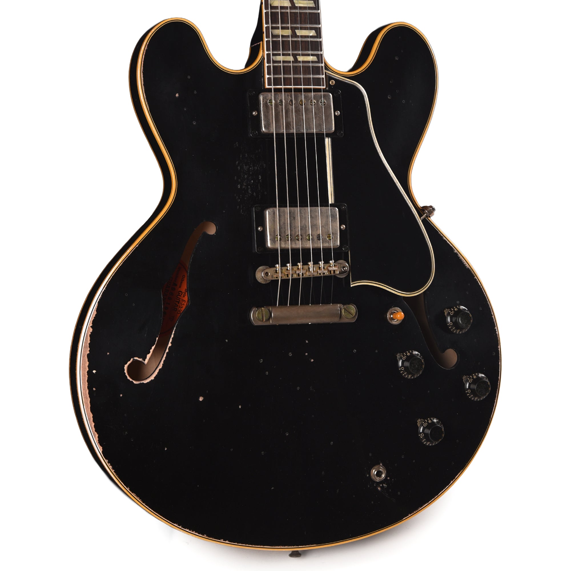 Gibson Custom Shop Limited Run 1959 ES-345 Antique Ebony Murphy Lab Heavy Aged Electric Guitars / Semi-Hollow