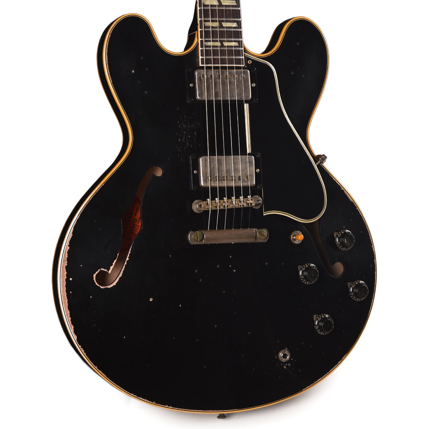Gibson Custom Shop Limited Run 1959 ES-345 Antique Ebony Murphy Lab Heavy Aged Electric Guitars / Semi-Hollow