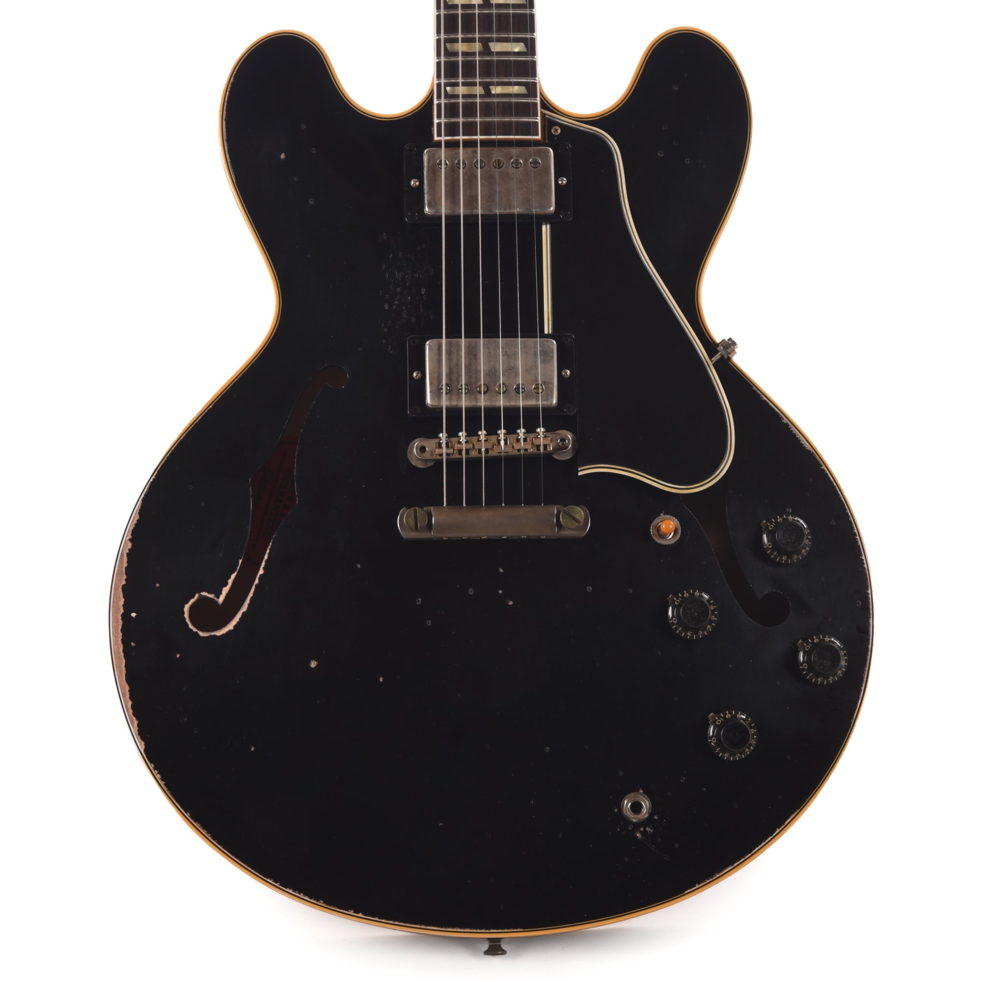 Gibson Custom Shop Limited Run 1959 ES-345 Antique Ebony Murphy Lab Heavy Aged Electric Guitars / Semi-Hollow