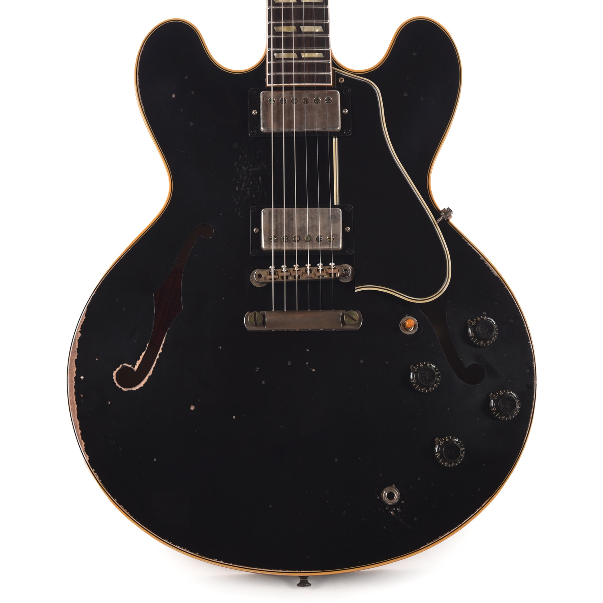 Gibson Custom Shop Limited Run 1959 ES-345 Antique Ebony Murphy Lab Heavy Aged Electric Guitars / Semi-Hollow
